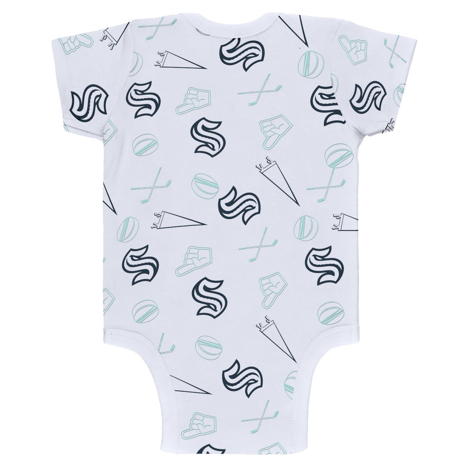 Newborn  WEAR by Erin Andrews Navy Seattle Kraken Three-Piece Turn Me Around Bodysuit  Pants Set