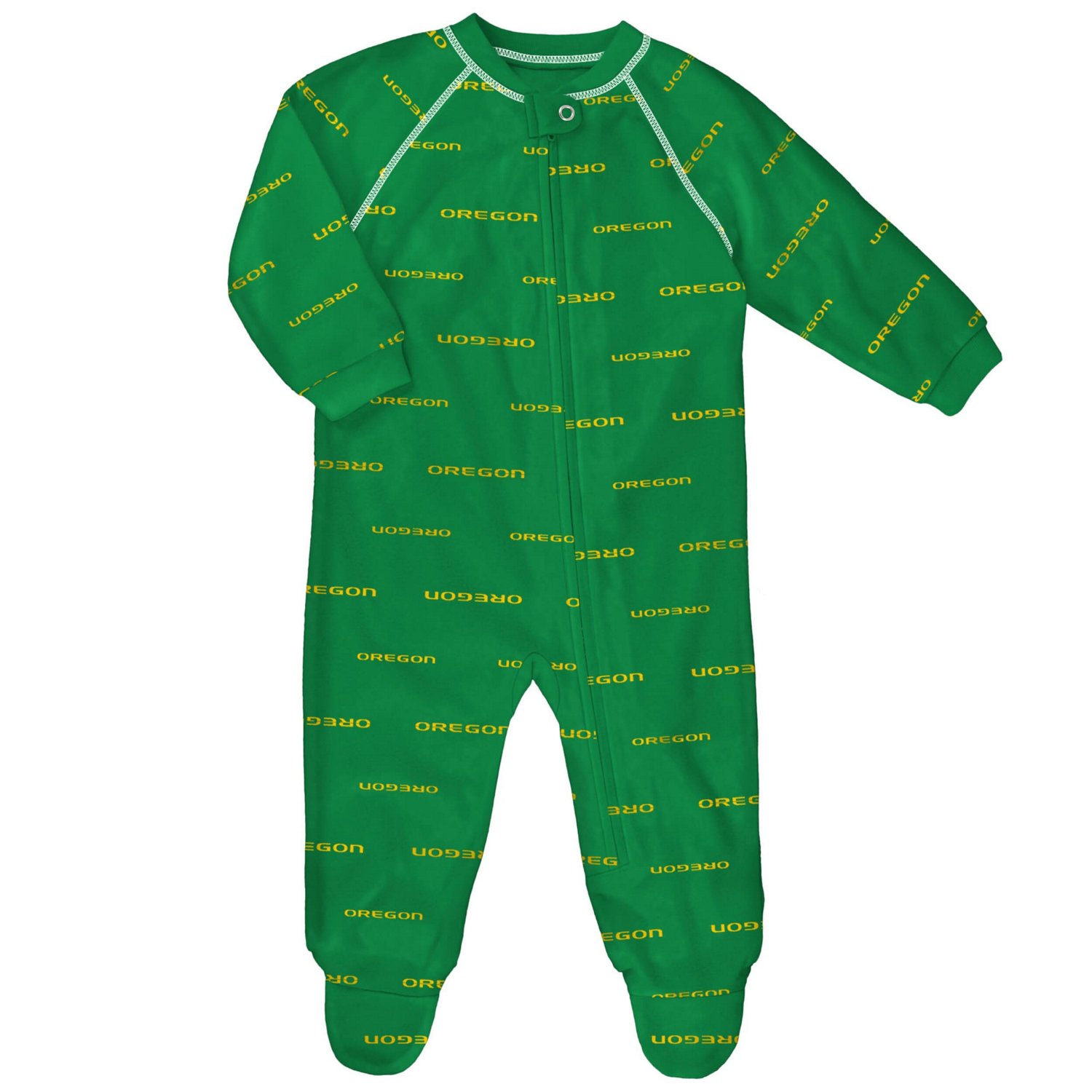 Newborn and Outerstuff Oregon Ducks All-Over Print Raglan Full-Zip Coverall
