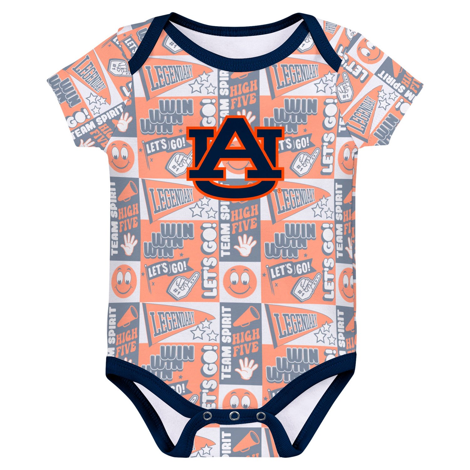 Newborn Auburn Tigers Sunday Comics 3-Pack Bodysuit Set - view number 4
