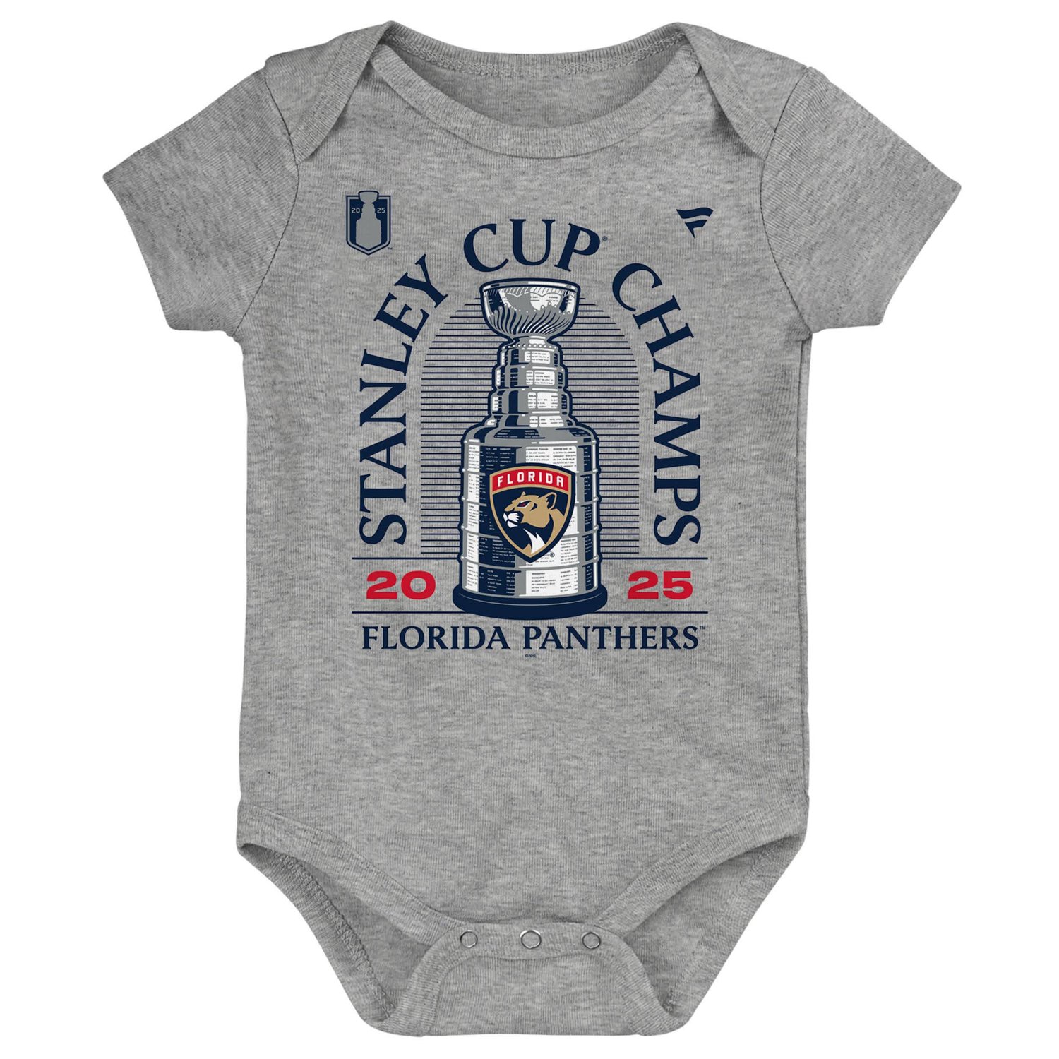 Newborn Fanatics Florida Panthers 2025 Stanley Cup Champions Locker Room Bodysuit - view number 2
