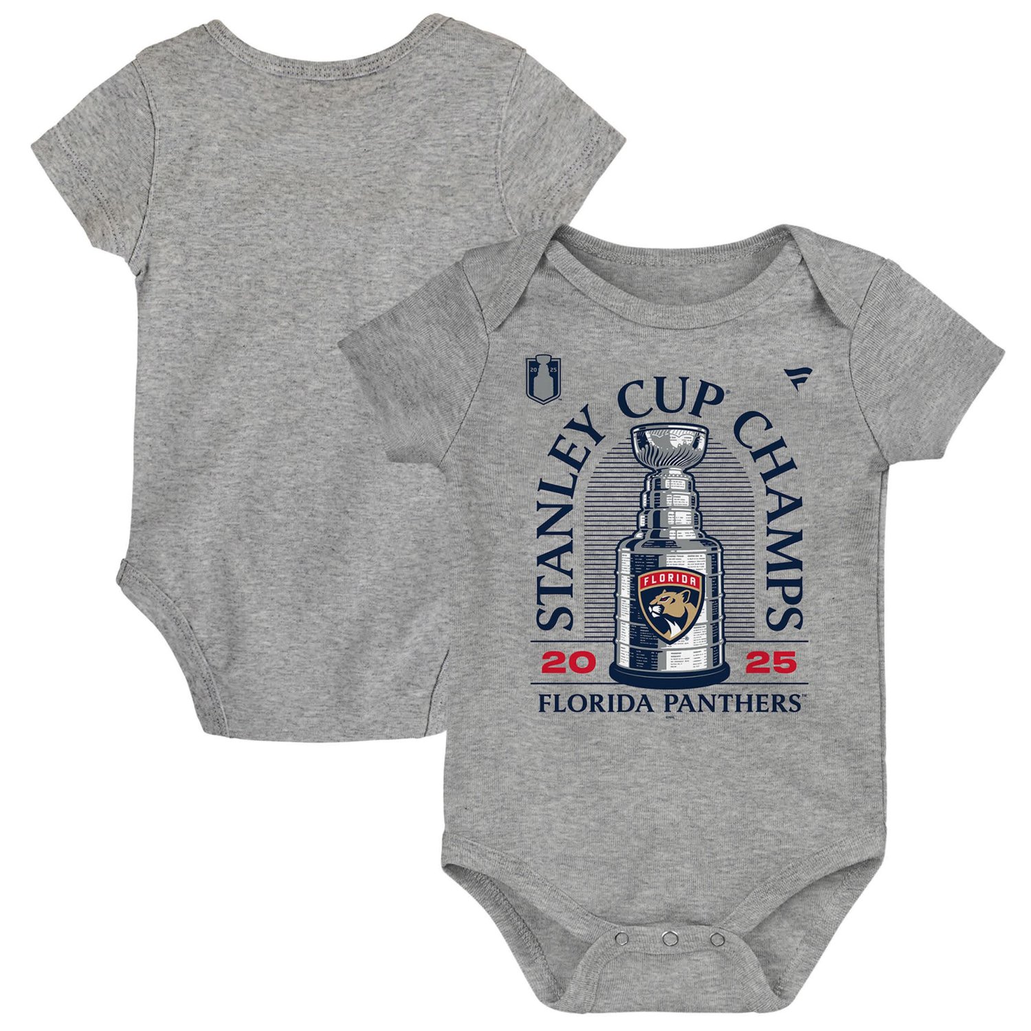 Newborn Fanatics Florida Panthers 2025 Stanley Cup Champions Locker Room Bodysuit