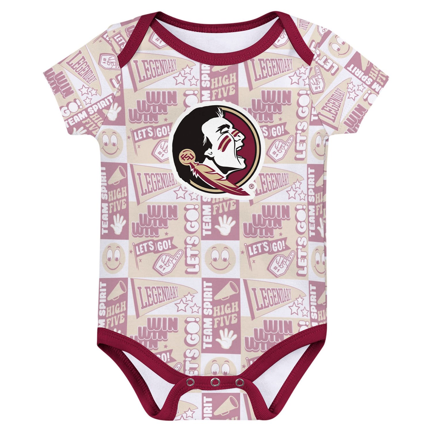 Newborn Florida State Seminoles Sunday Comics 3-Pack Bodysuit Set - view number 4