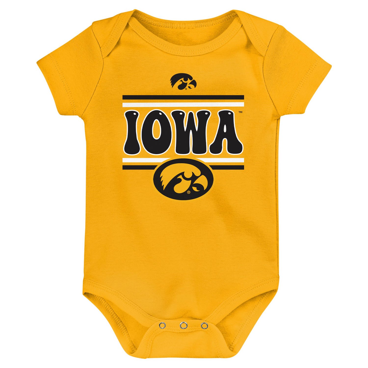 Newborn Iowa Hawkeyes Sunday Comics 3-Pack Bodysuit Set - view number 3