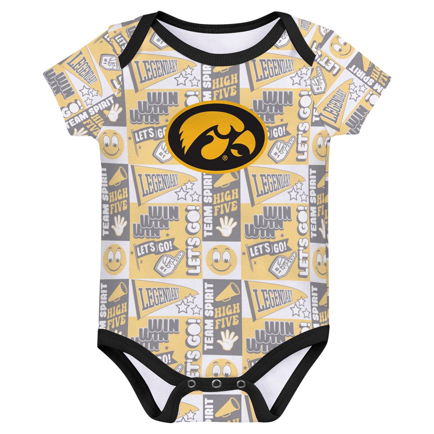 Newborn Iowa Hawkeyes Sunday Comics 3-Pack Bodysuit Set - view number 4