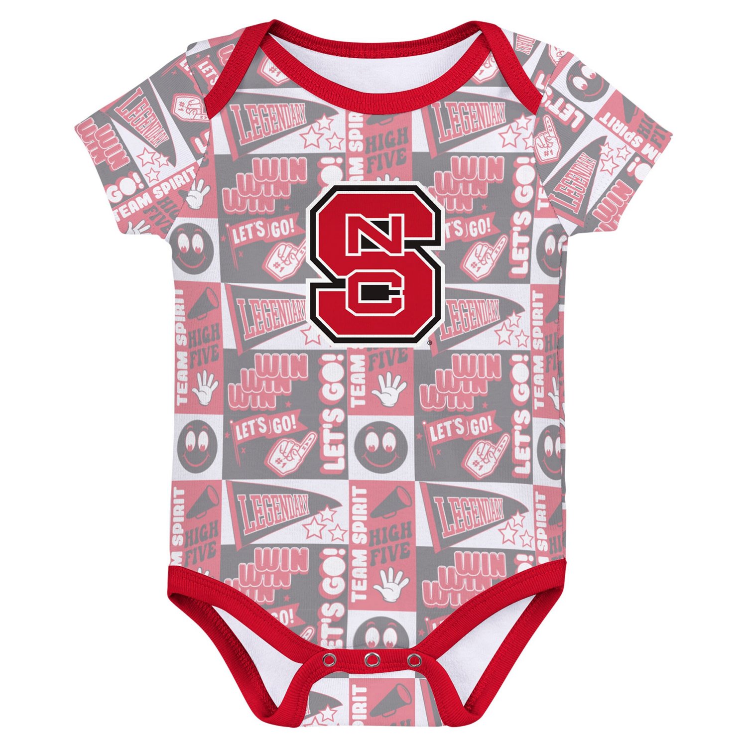 Newborn NC State Wolfpack Sunday Comics 3-Pack Bodysuit Set