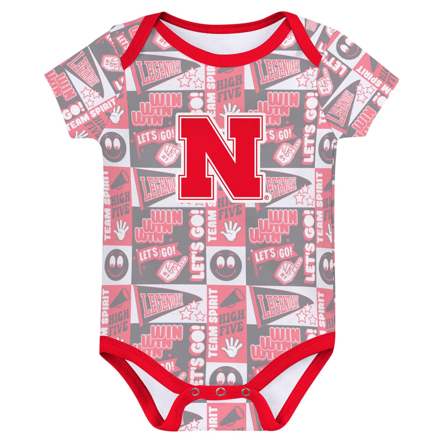 Newborn Nebraska Huskers Sunday Comics 3-Pack Bodysuit Set - view number 4