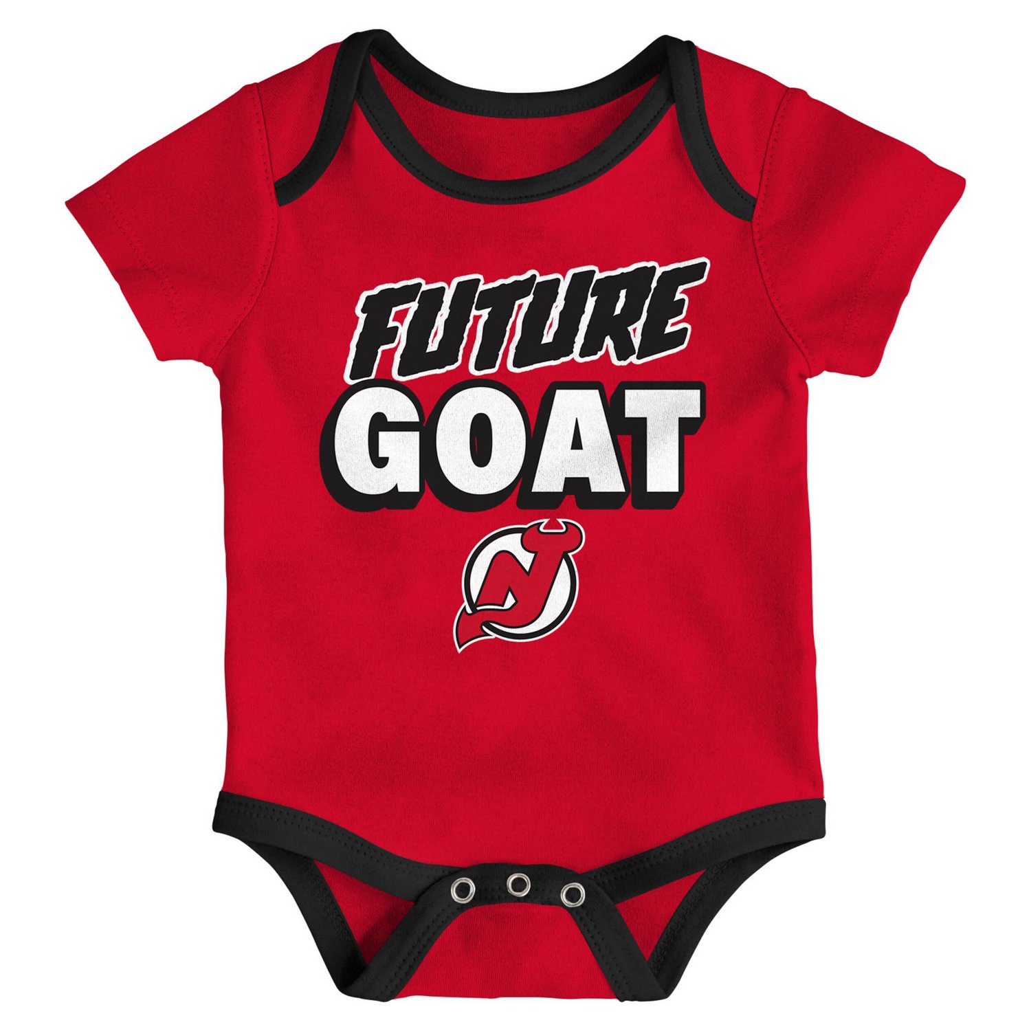 Newborn New Jersey Devils Loyal Buddies Three-Pack Bodysuit Set - view number 3