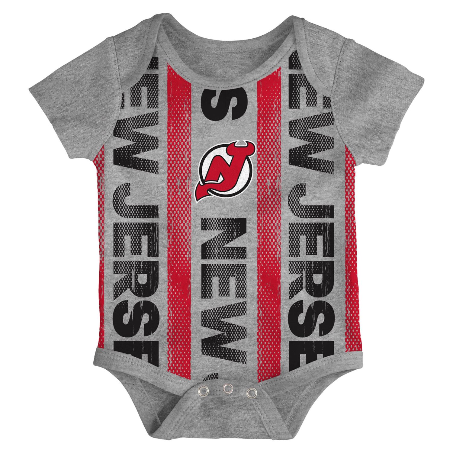 Newborn New Jersey Devils Loyal Buddies Three-Pack Bodysuit Set - view number 4