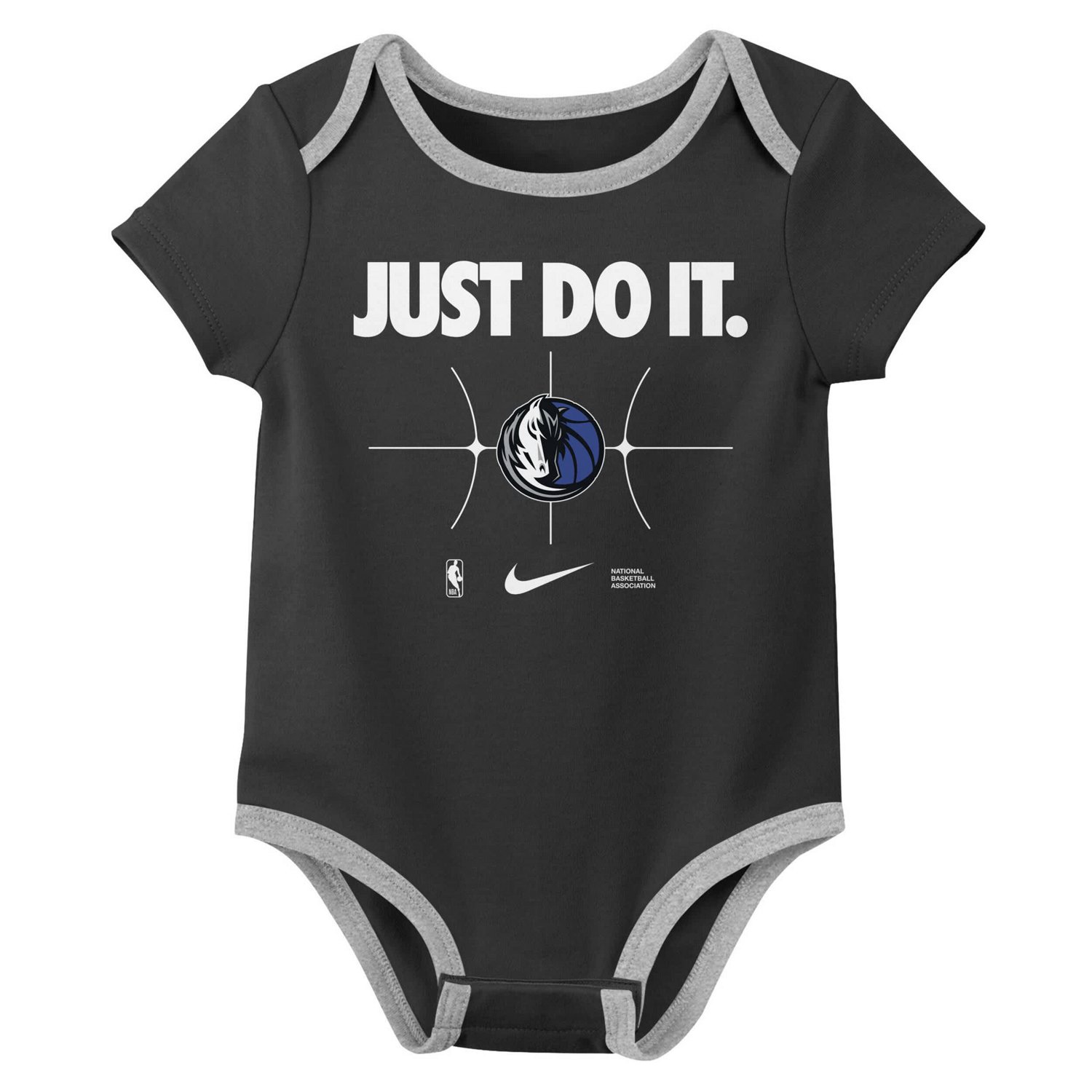 Newborn Nike Black Dallas Mavericks Just Do It Two-Pack Bodysuit Set - view number 3