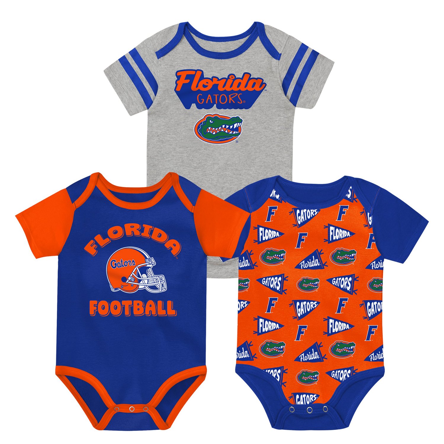 Newborn Outerstuff Florida Gators Star Player Three-Piece Bodysuit Set