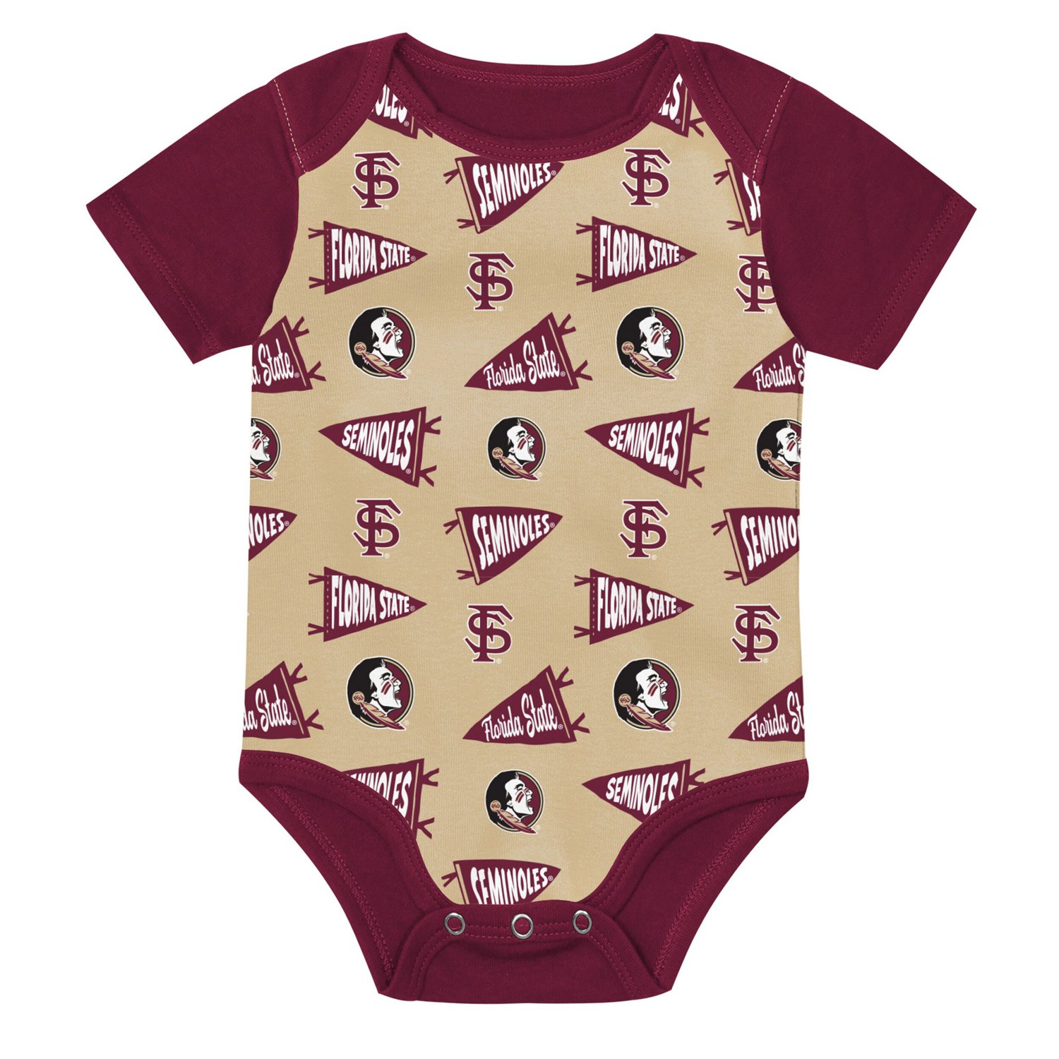 Newborn Outerstuff Florida State Seminoles Star Player Three-Piece Bodysuit Set - view number 4