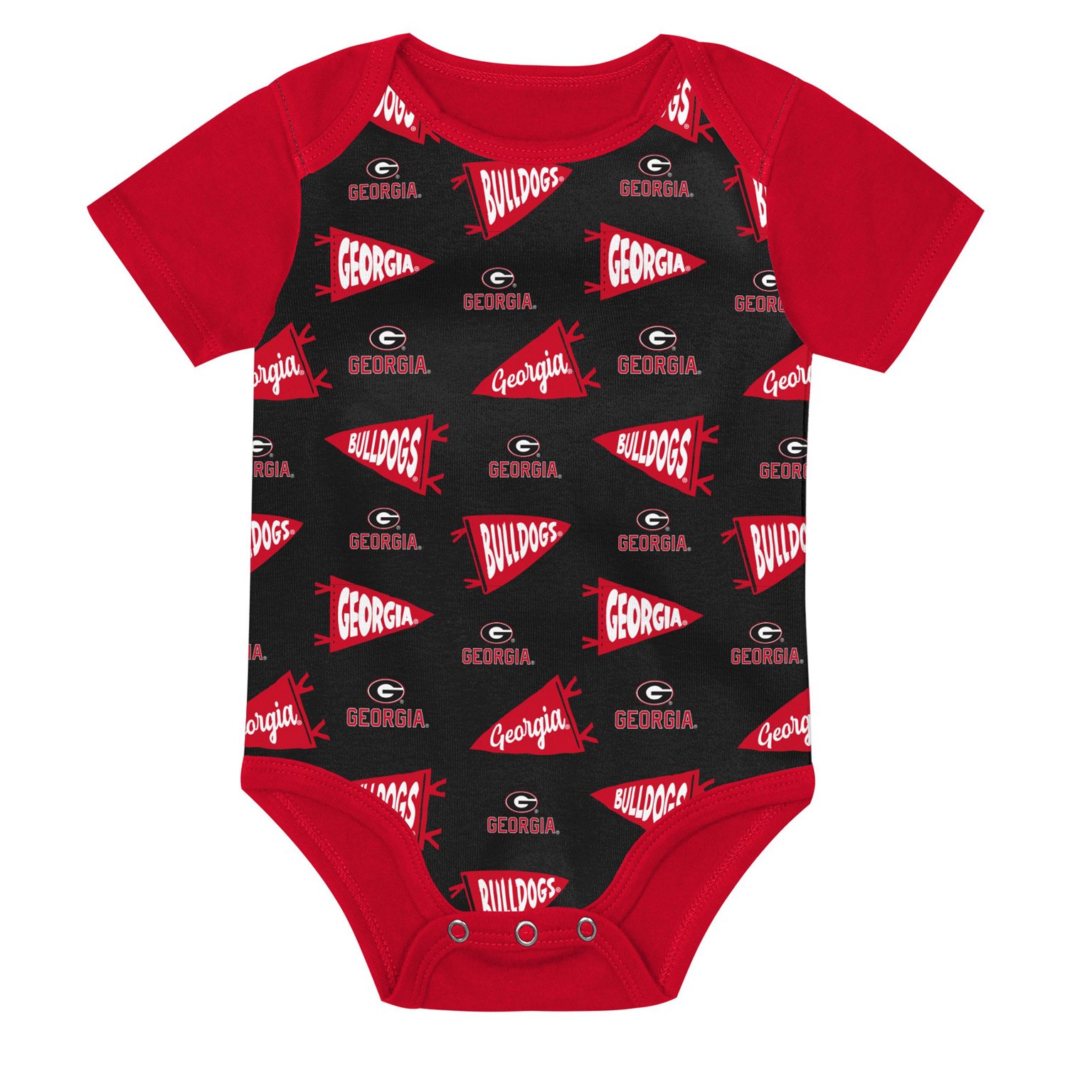 Newborn Outerstuff Georgia Bulldogs Star Player Three-Piece Bodysuit Set - view number 4