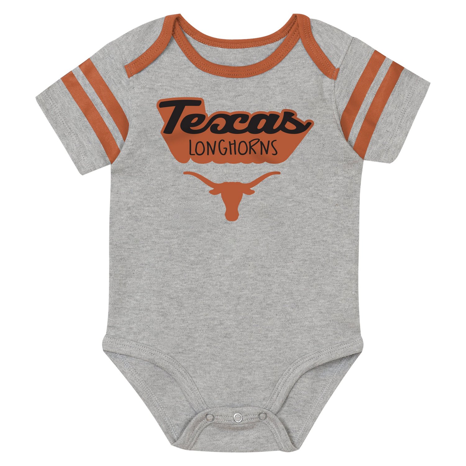 Newborn Outerstuff Texas Longhorns Star Player Three-Piece Bodysuit Set - view number 3