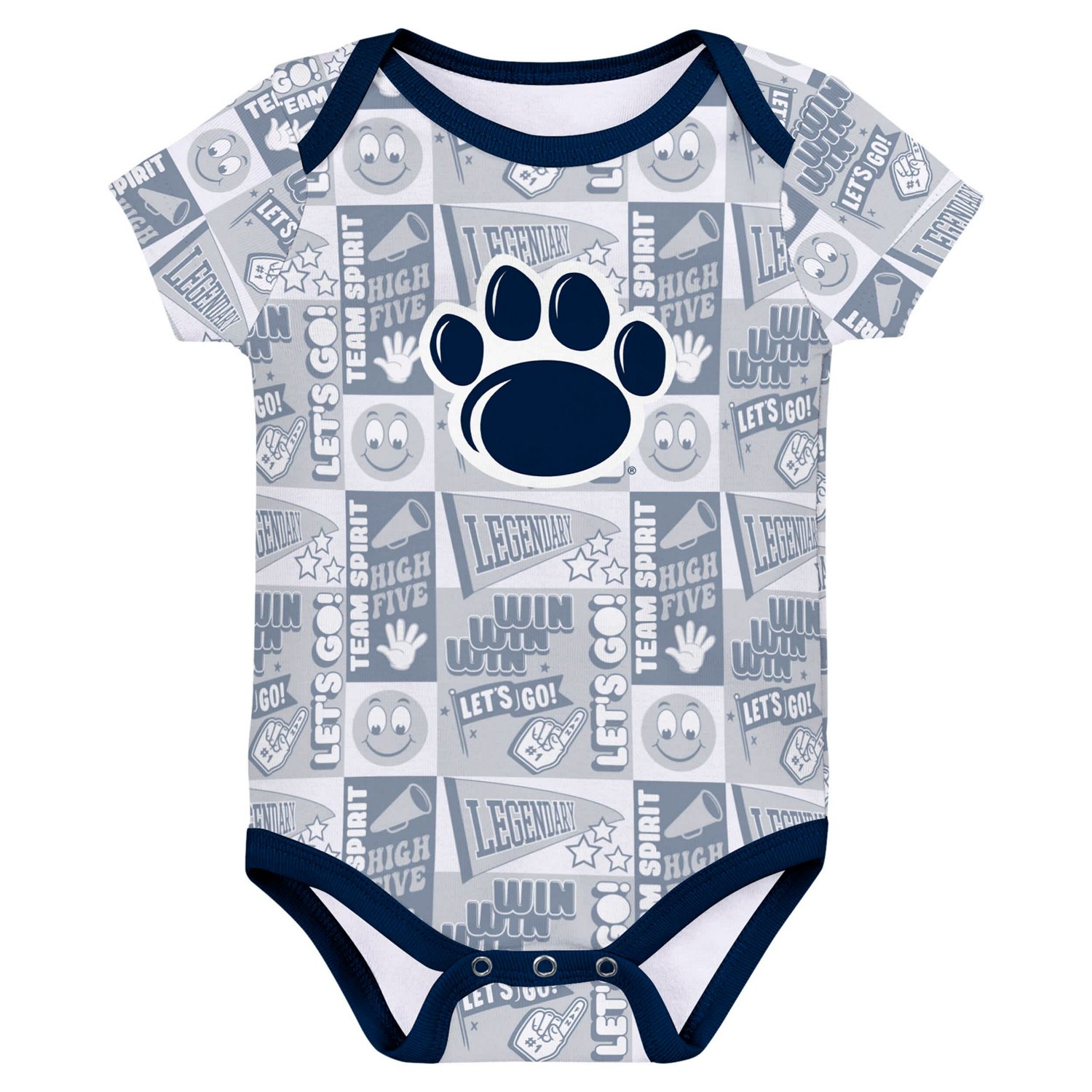 Newborn Penn State Nittany Lions Sunday Comics 3-Pack Bodysuit Set - view number 4