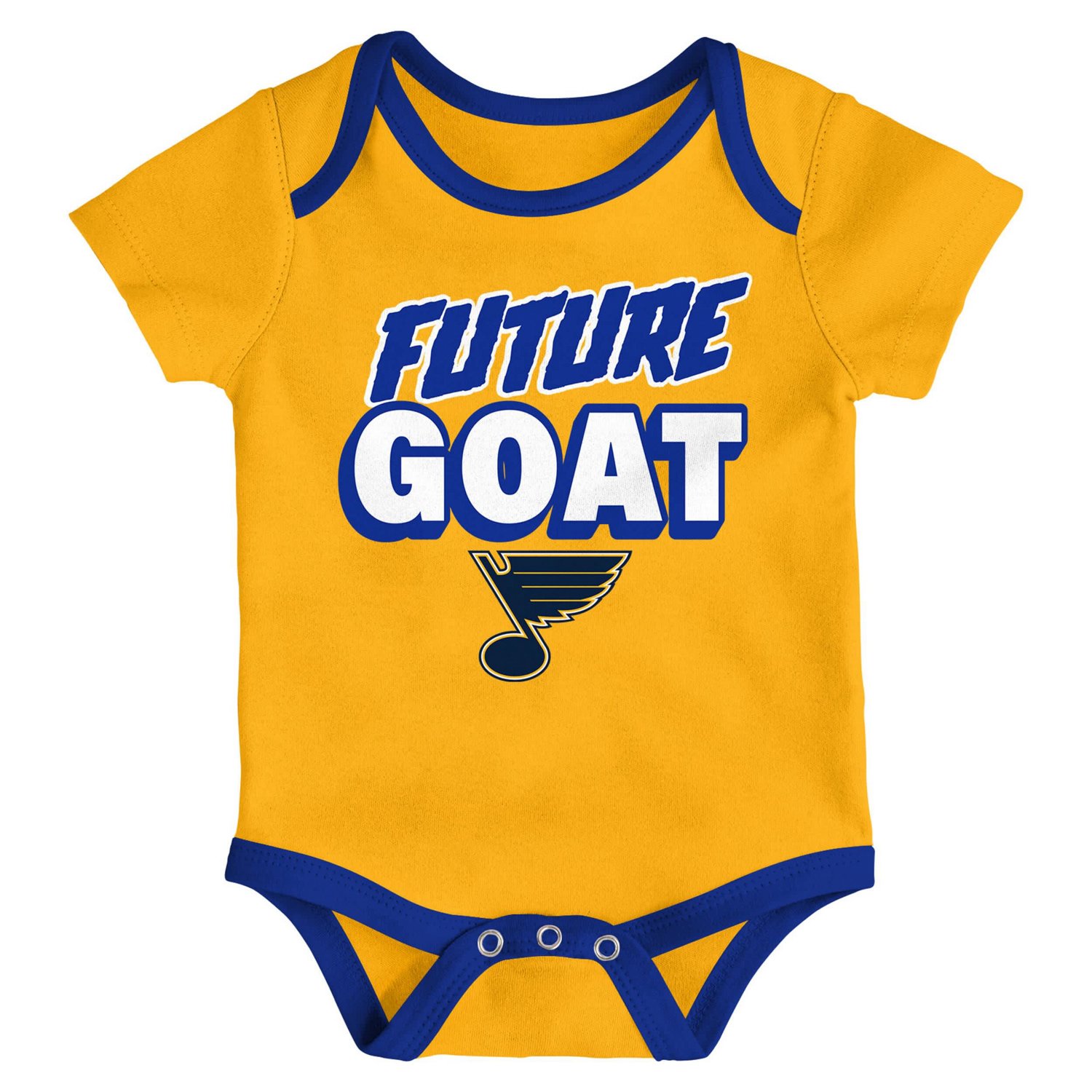 Newborn St Louis Blues Loyal Buddies Three-Pack Bodysuit Set - view number 3
