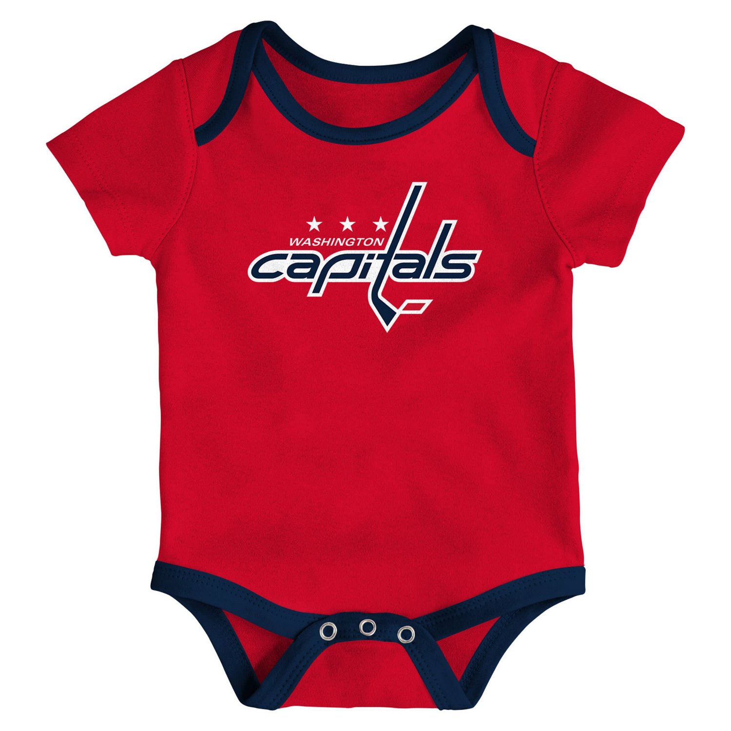 Newborn Washington Capitals Loyal Buddies Three-Pack Bodysuit Set - view number 2