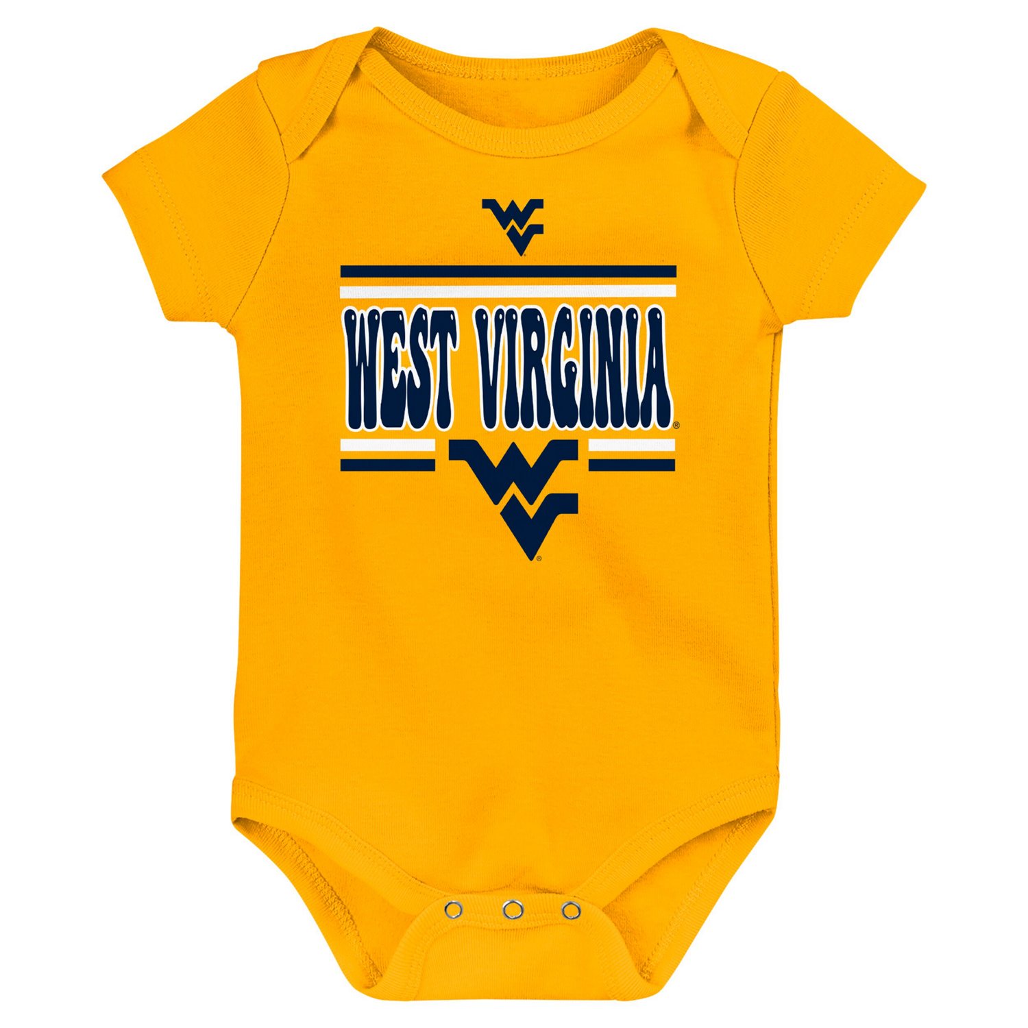 Newborn West Virginia Mountaineers Sunday Comics 3-Pack Bodysuit Set