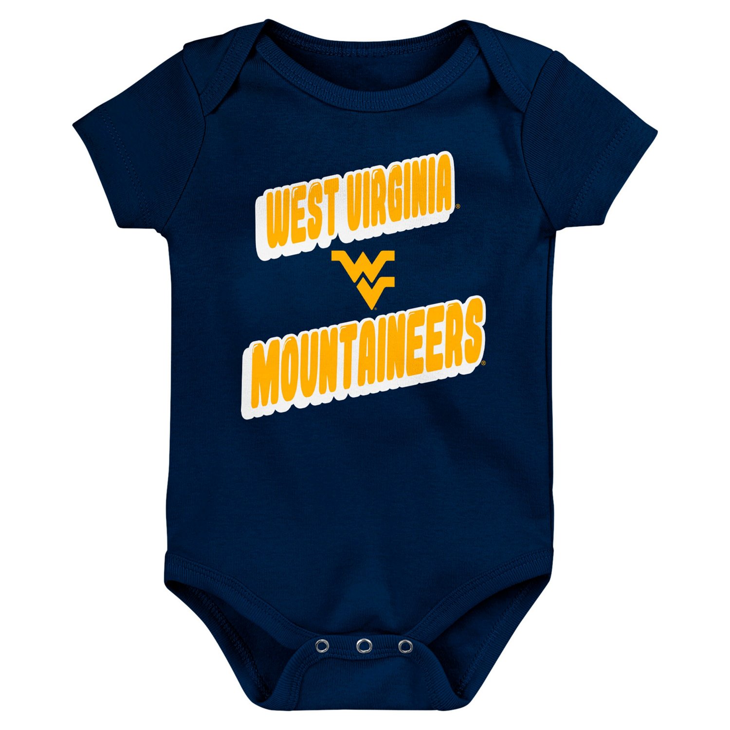 Newborn West Virginia Mountaineers Sunday Comics 3-Pack Bodysuit Set - view number 2
