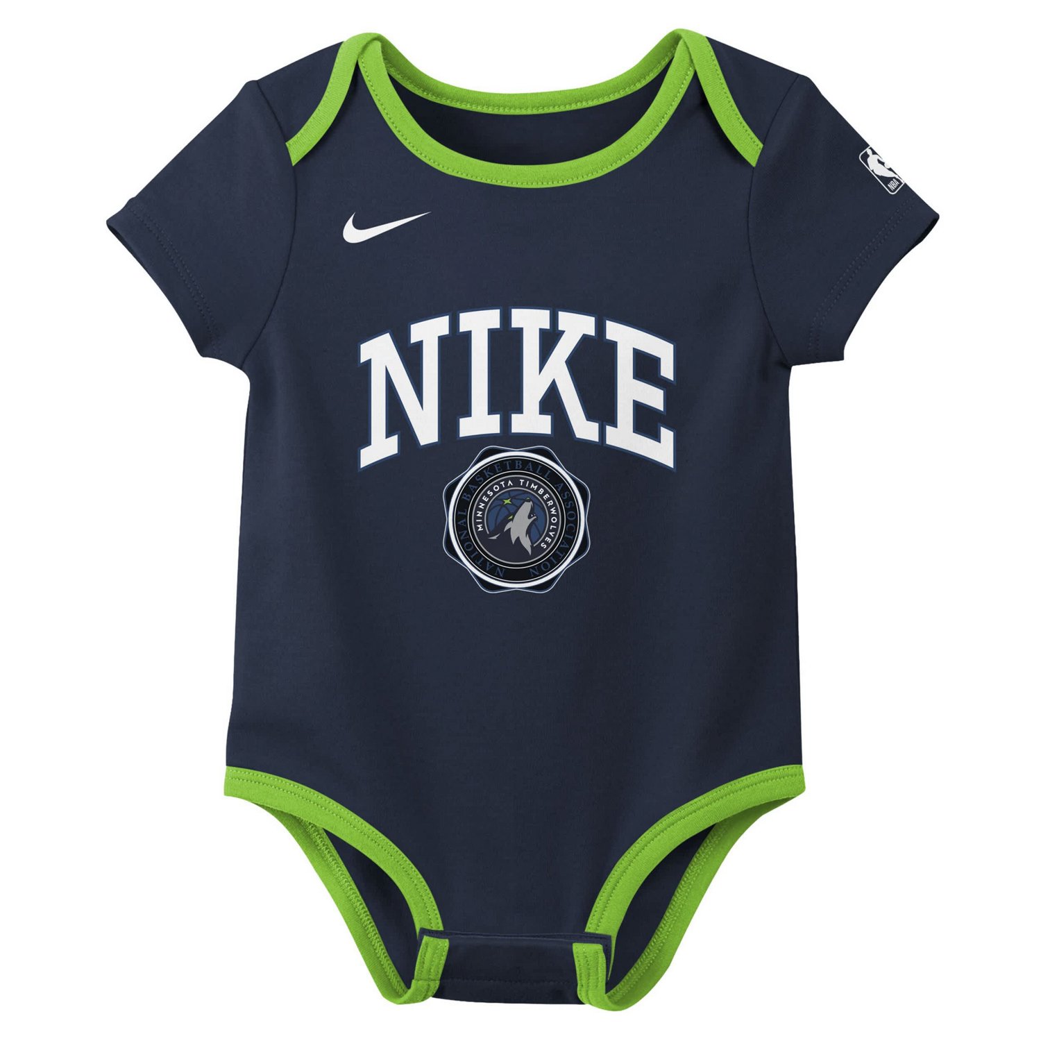 Nike Black Minnesota Timberwolves Just Do It Two-Pack Bodysuit Set - view number 2