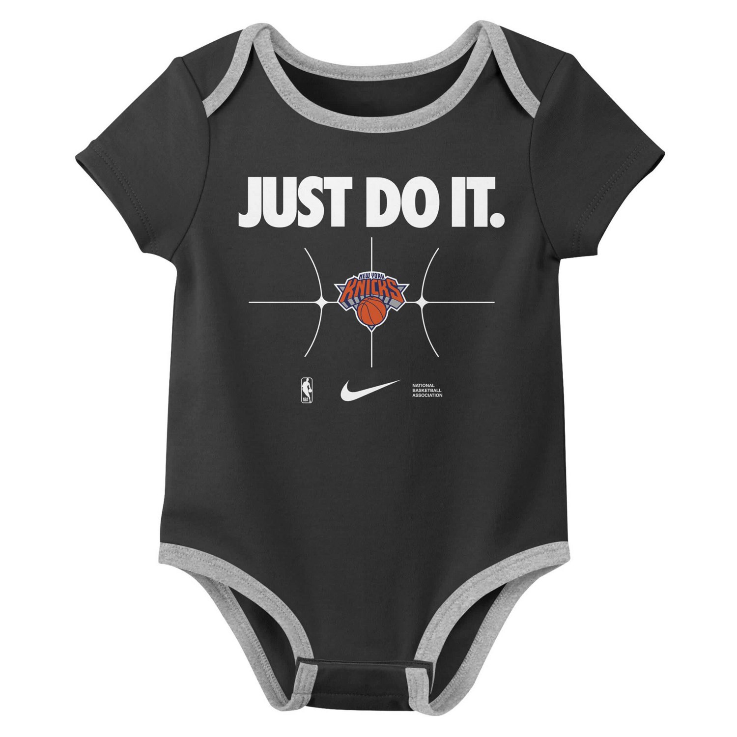 Nike Black New York Knicks Just Do It Two-Pack Bodysuit Set - view number 3