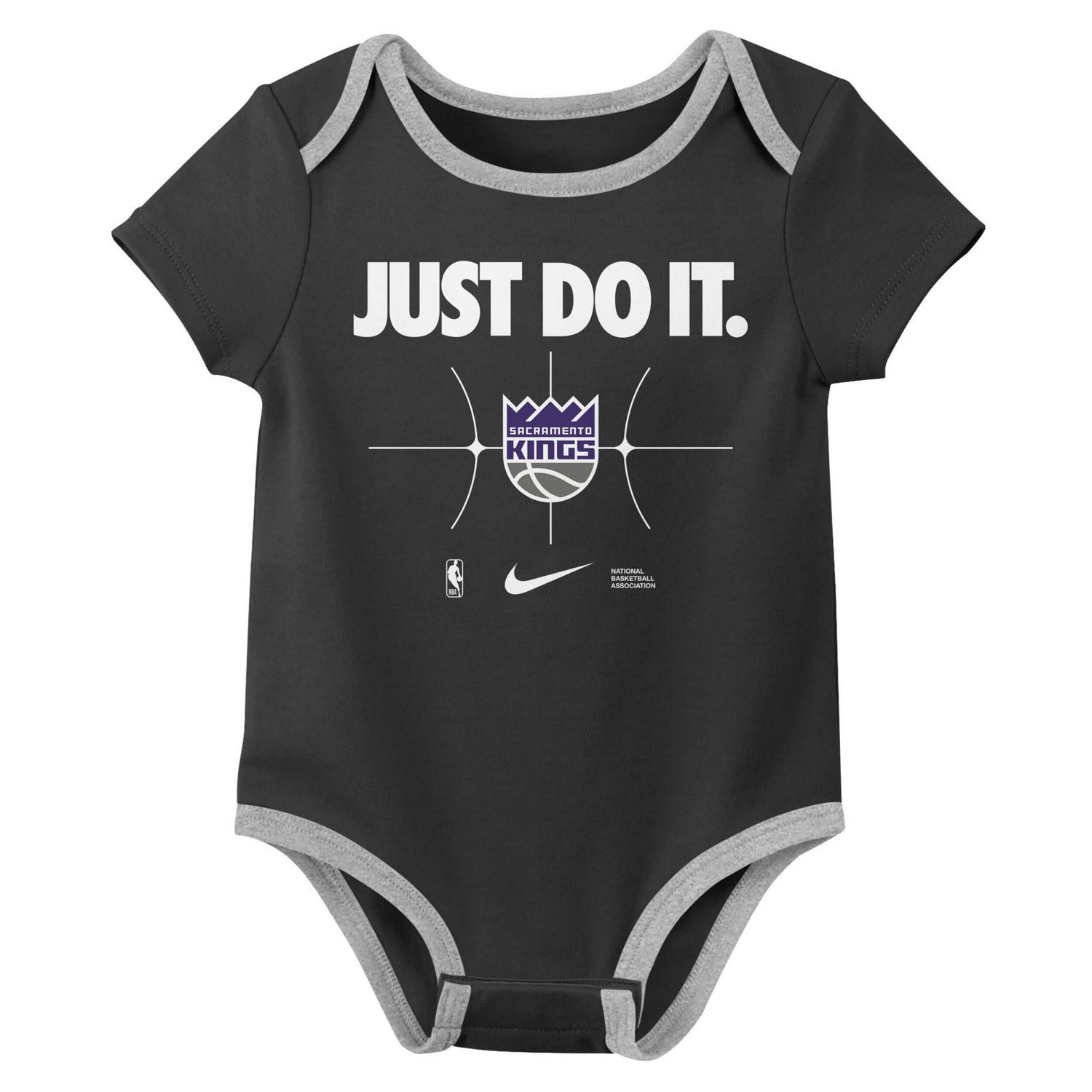 Nike Black Sacramento Kings Just Do It Two-Pack Bodysuit Set - view number 3