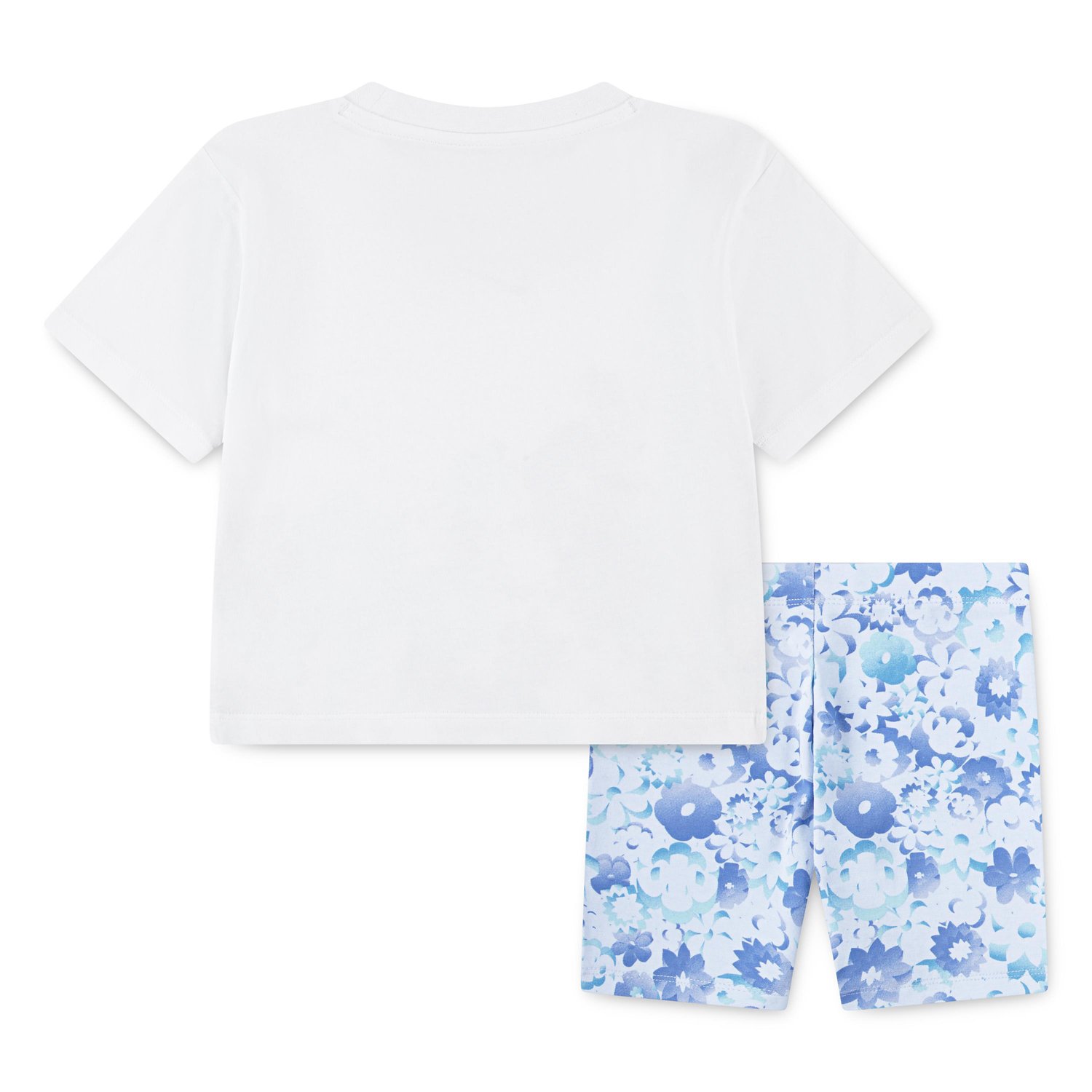 Nike Girls' Flow-Ral Allover Print Bike Shorts Set  - view number 2