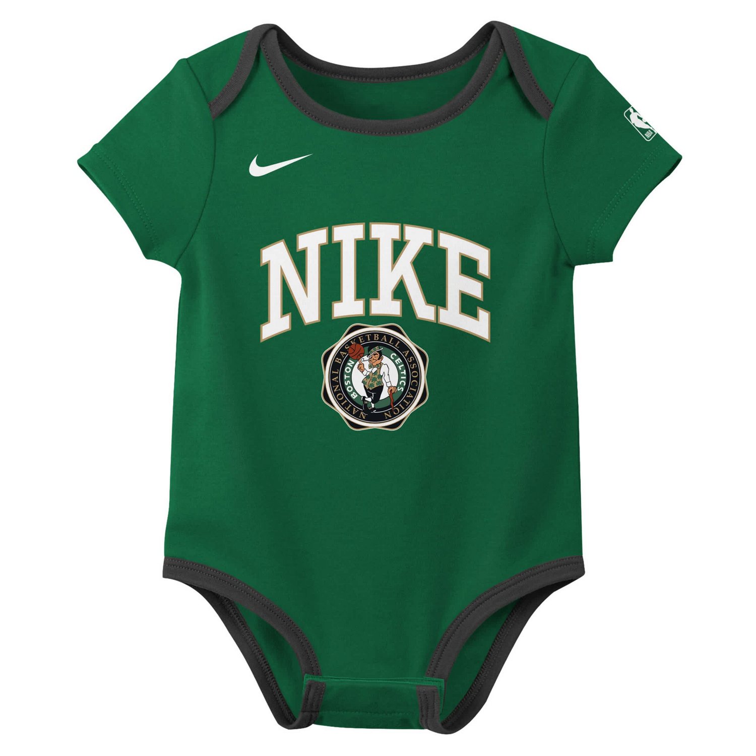 Nike Kelly Black Boston Celtics Just Do It Two-Pack Bodysuit Set - view number 2