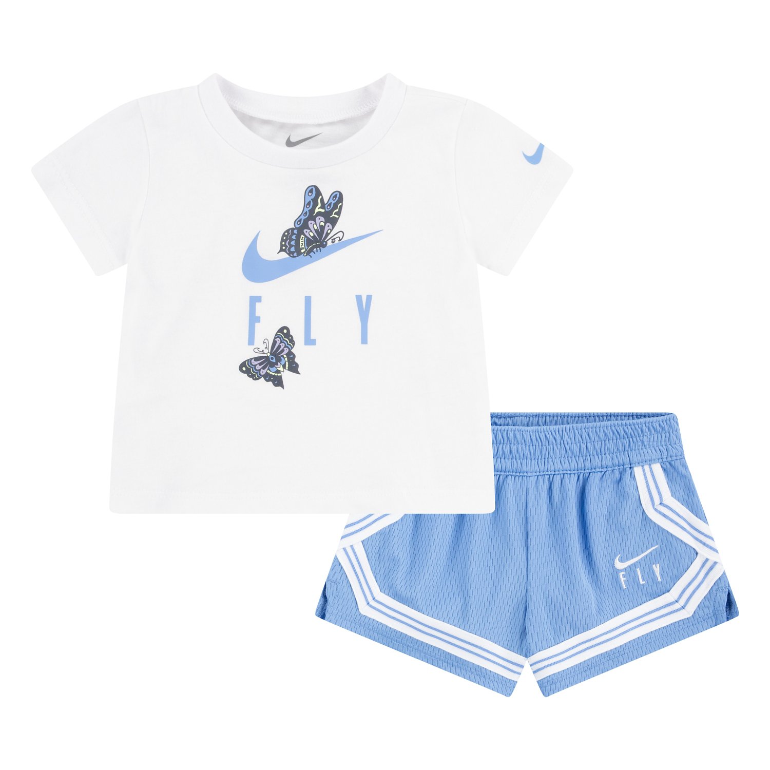 Nike Toddler Girls' Dri-FIT Fly Crossover T-shirt and Shorts Se