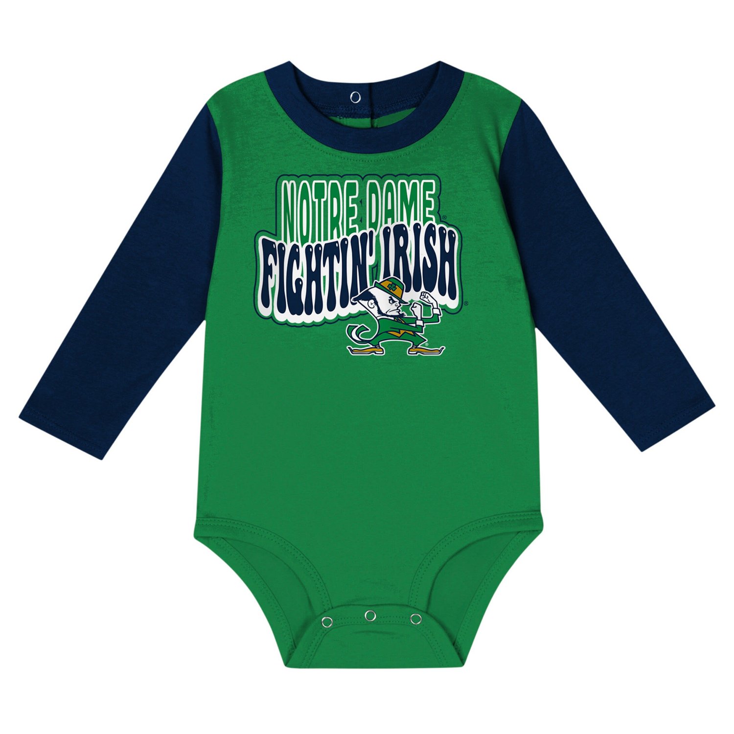 Notre Dame Fighting Irish Double Up Long Sleeve Bodysuit  Pant Set