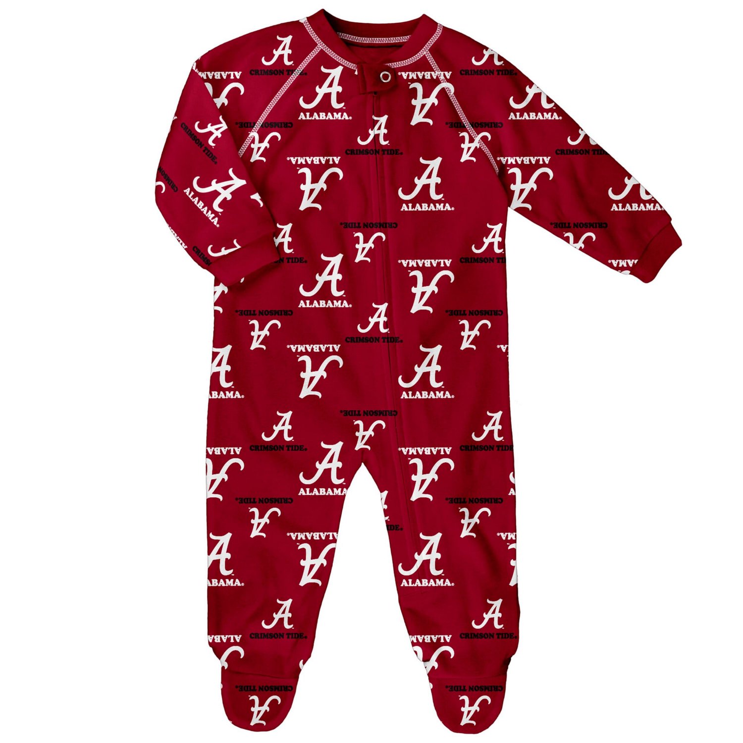 Outerstuff Alabama Tide All-Over Print Raglan Full-Zip Coverall