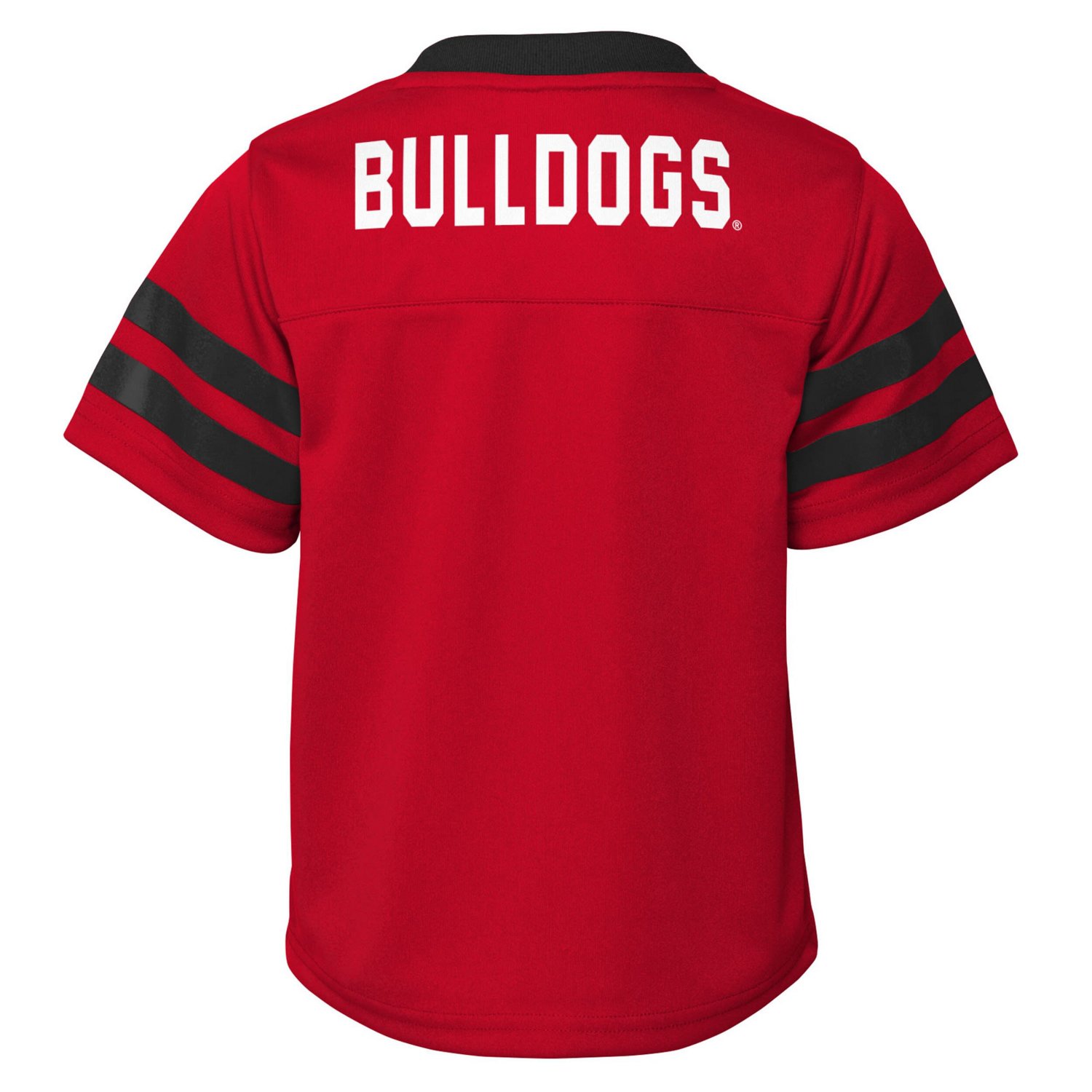 Outerstuff Black Georgia Bulldogs Zone Two-Piece V-Neck Top and Pants Set - view number 3