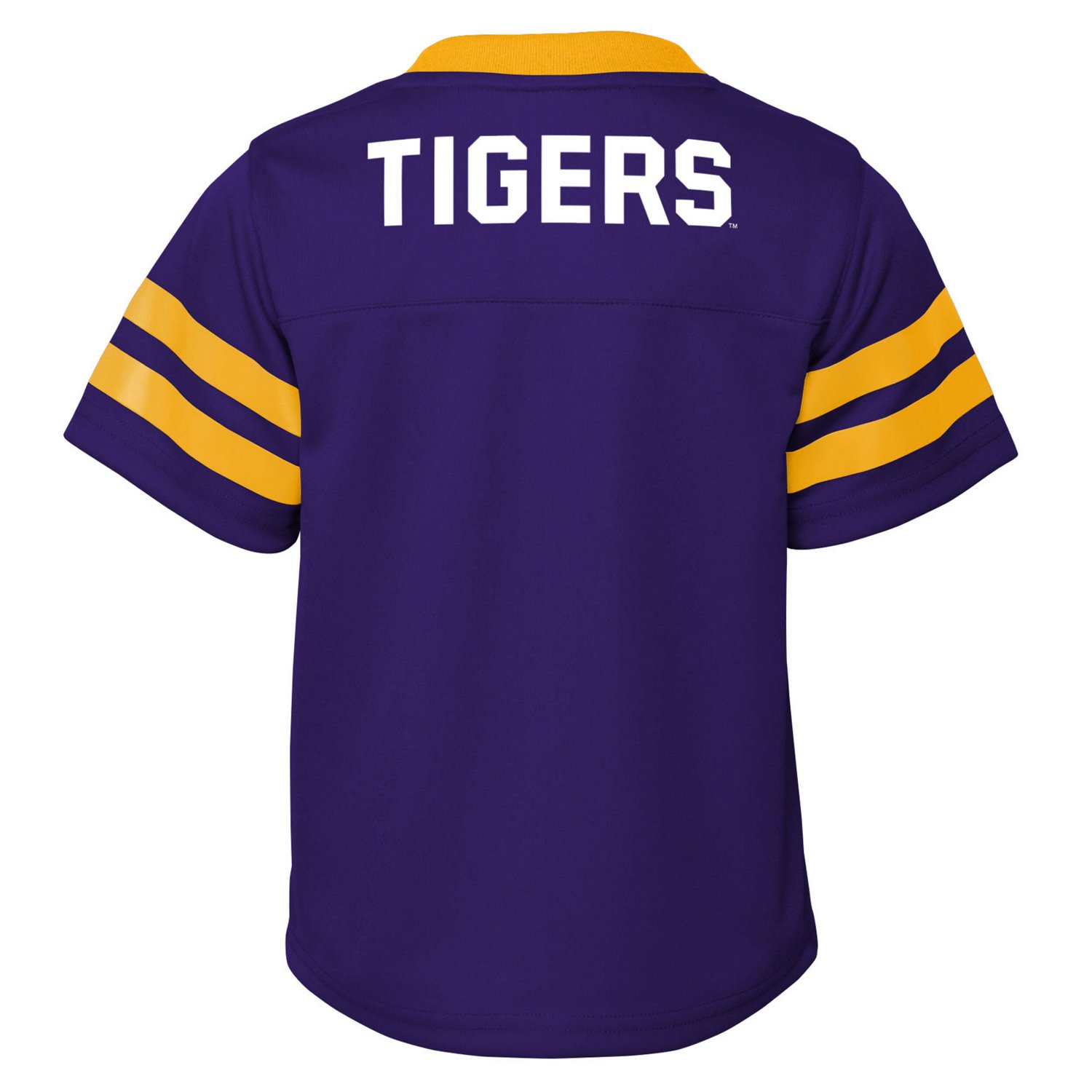 Outerstuff Gold LSU Tigers Red Zone Two-Piece V-Neck Top and Pants Set - view number 3