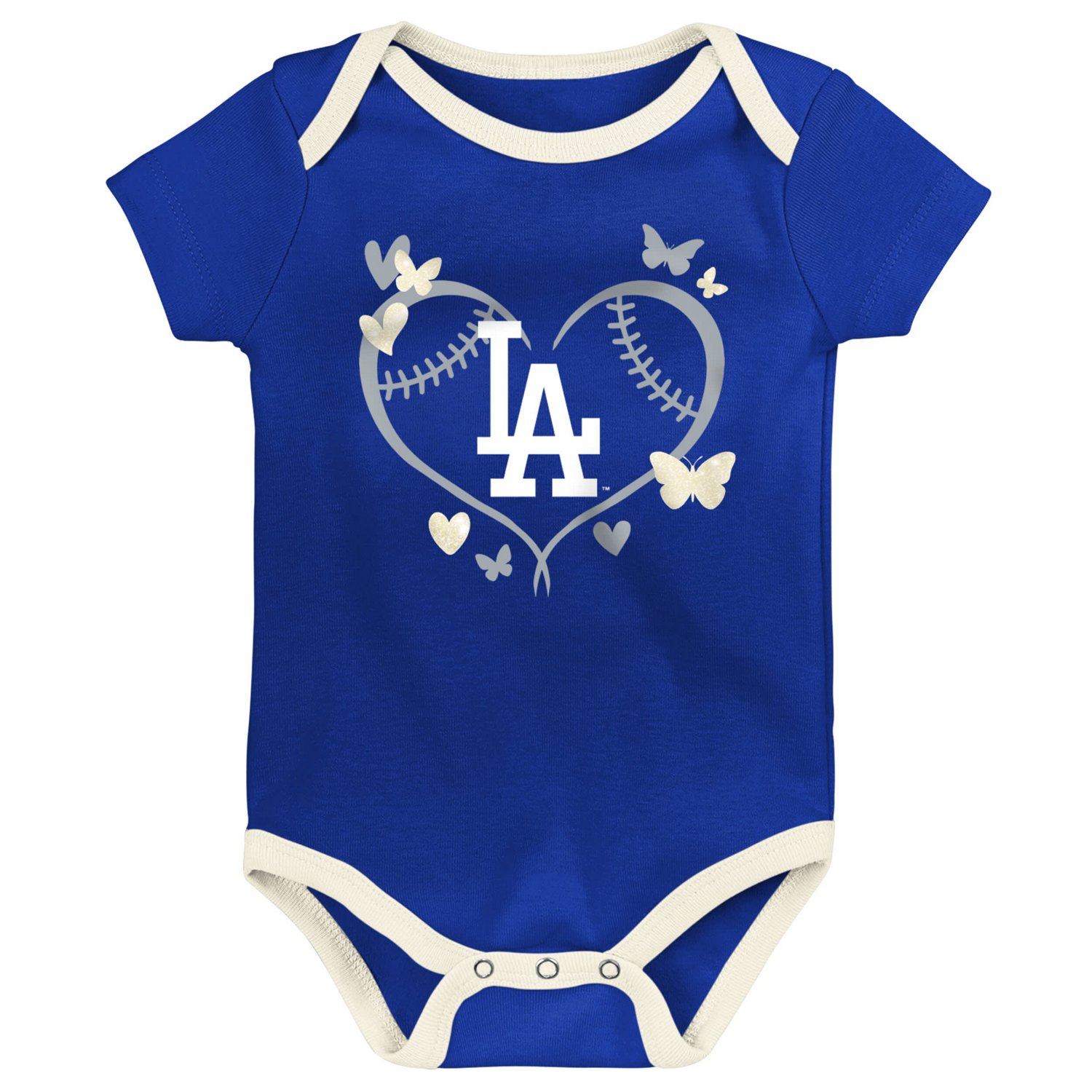 Outerstuff Los Angeles Dodgers Home Team 3-Pack Bodysuit Set