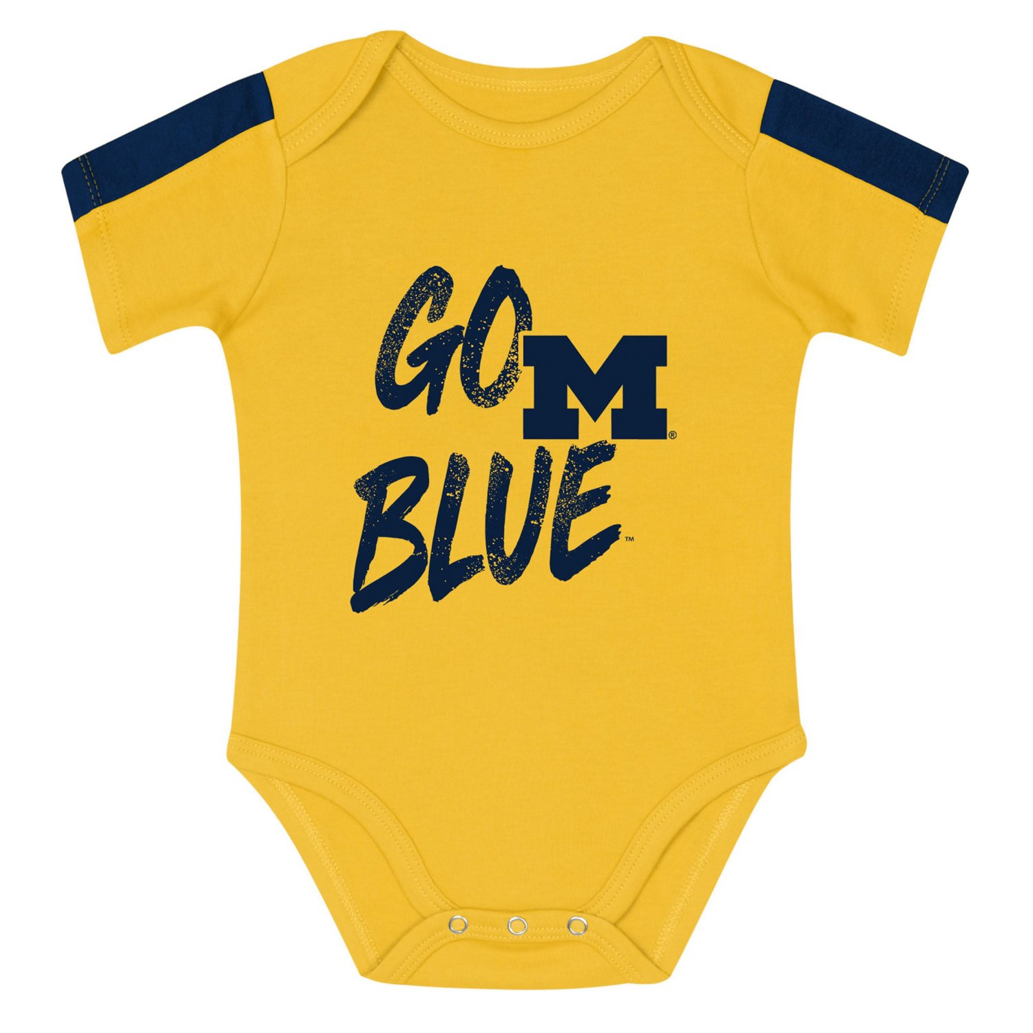 Outerstuff Maize Michigan Wolverines Double Down Bodysuit and Pants 3-Piece Set - view number 4
