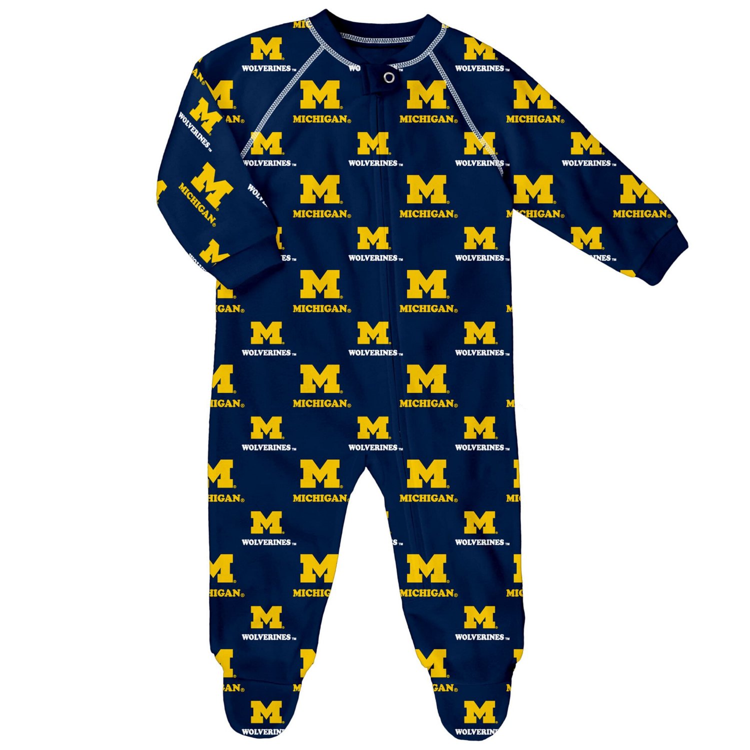 Outerstuff Michigan Wolverines All-Over Print Raglan Full-Zip Coverall