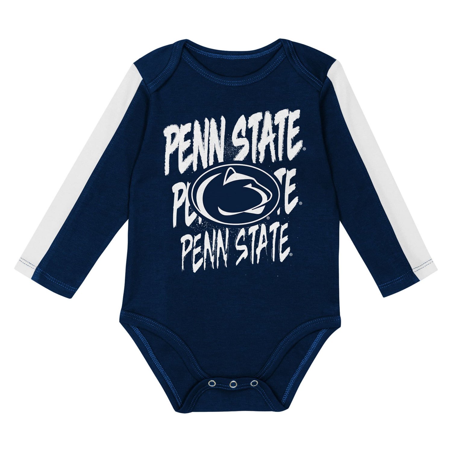 Outerstuff White Penn State Nittany Lions Double Down Bodysuit and Pants 3-Piece Set - view number 2