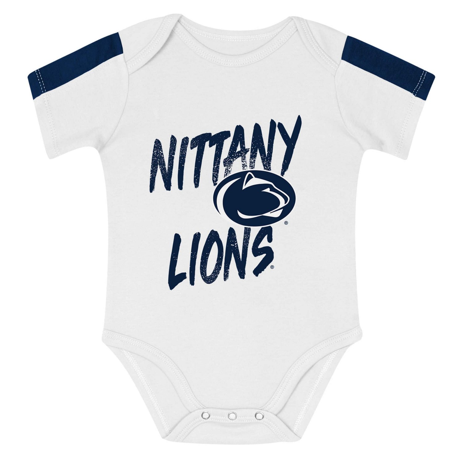 Outerstuff White Penn State Nittany Lions Double Down Bodysuit and Pants 3-Piece Set - view number 4