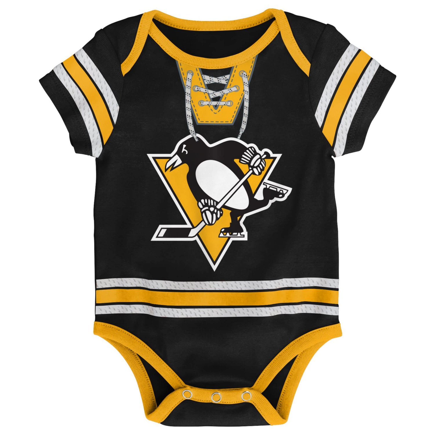 Pittsburgh Penguins Hockey Jersey Bodysuit                                                                                       - view number 2