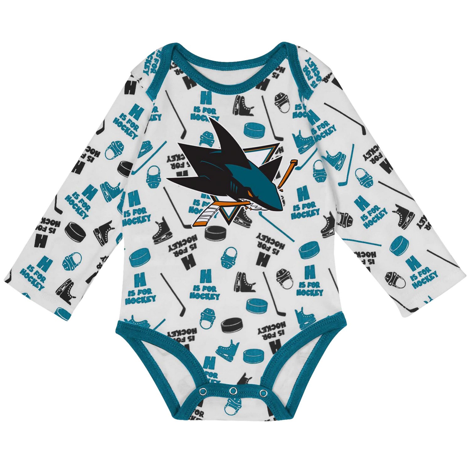 San Jose Sharks Quick Learner Long Sleeve Bodysuit