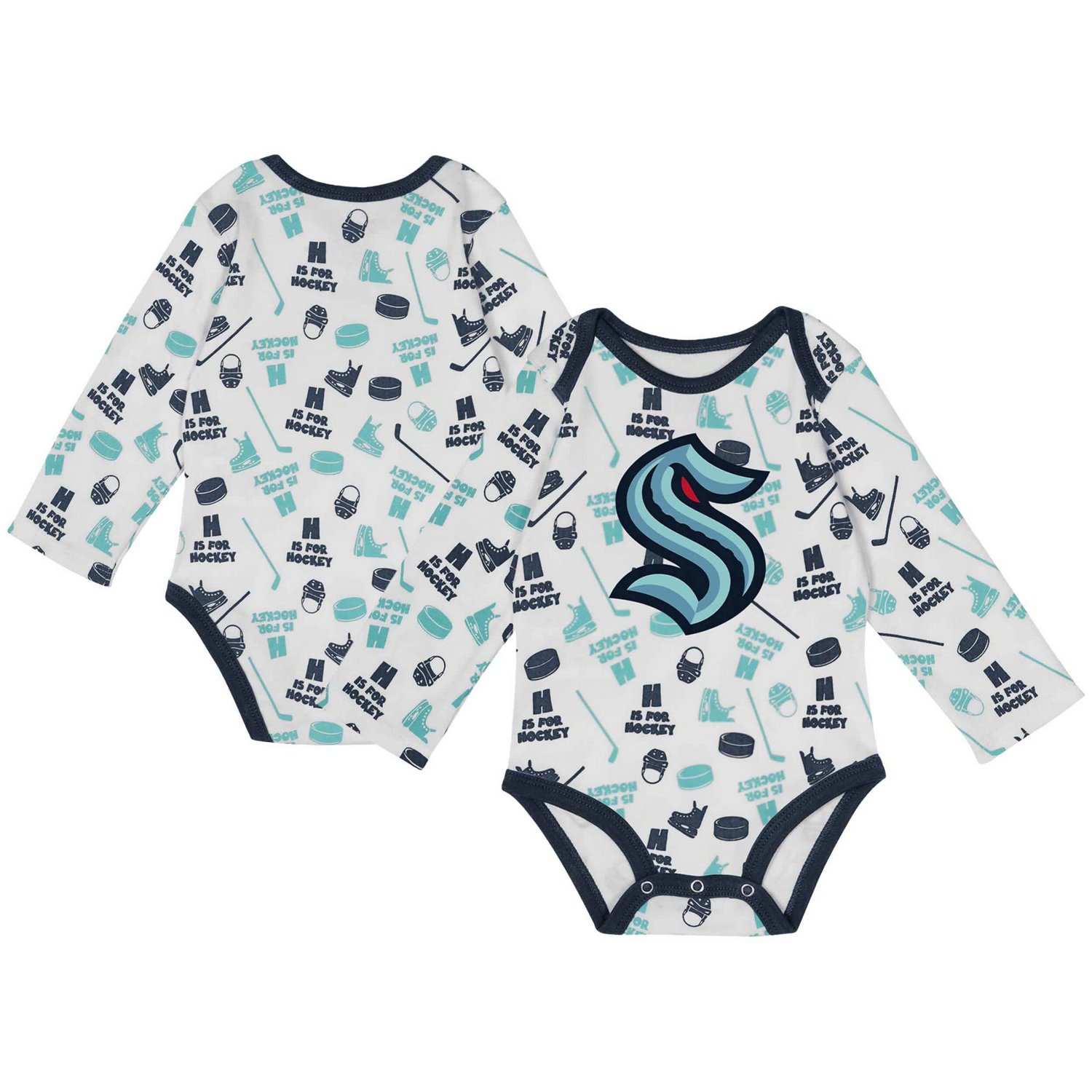 Seattle Kraken Quick Learner Long Sleeve Bodysuit