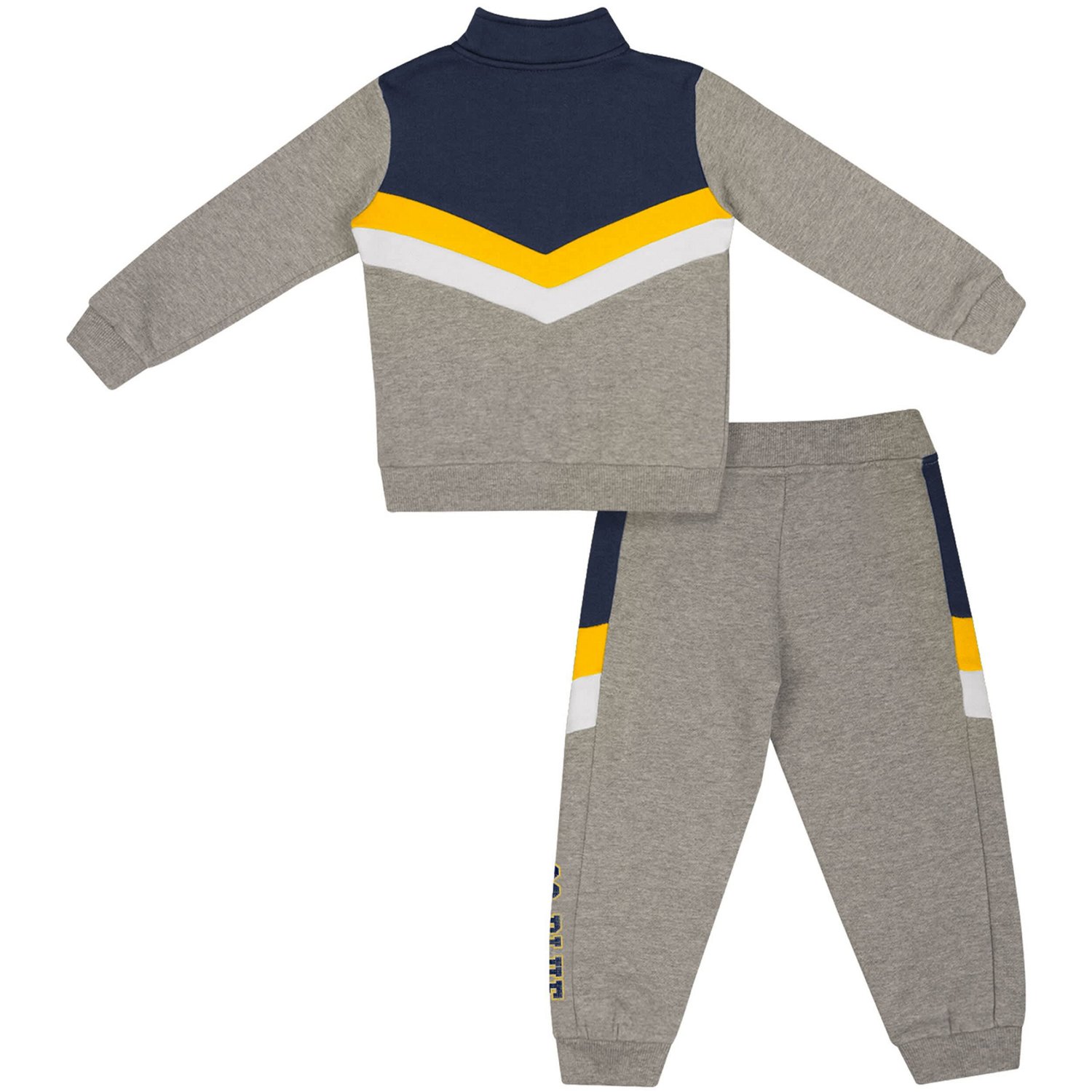 Toddler Colosseum Michigan Wolverines Clarence Fleece Quarter-Zip Sweatshirt  Sweatpants Set - view number 2
