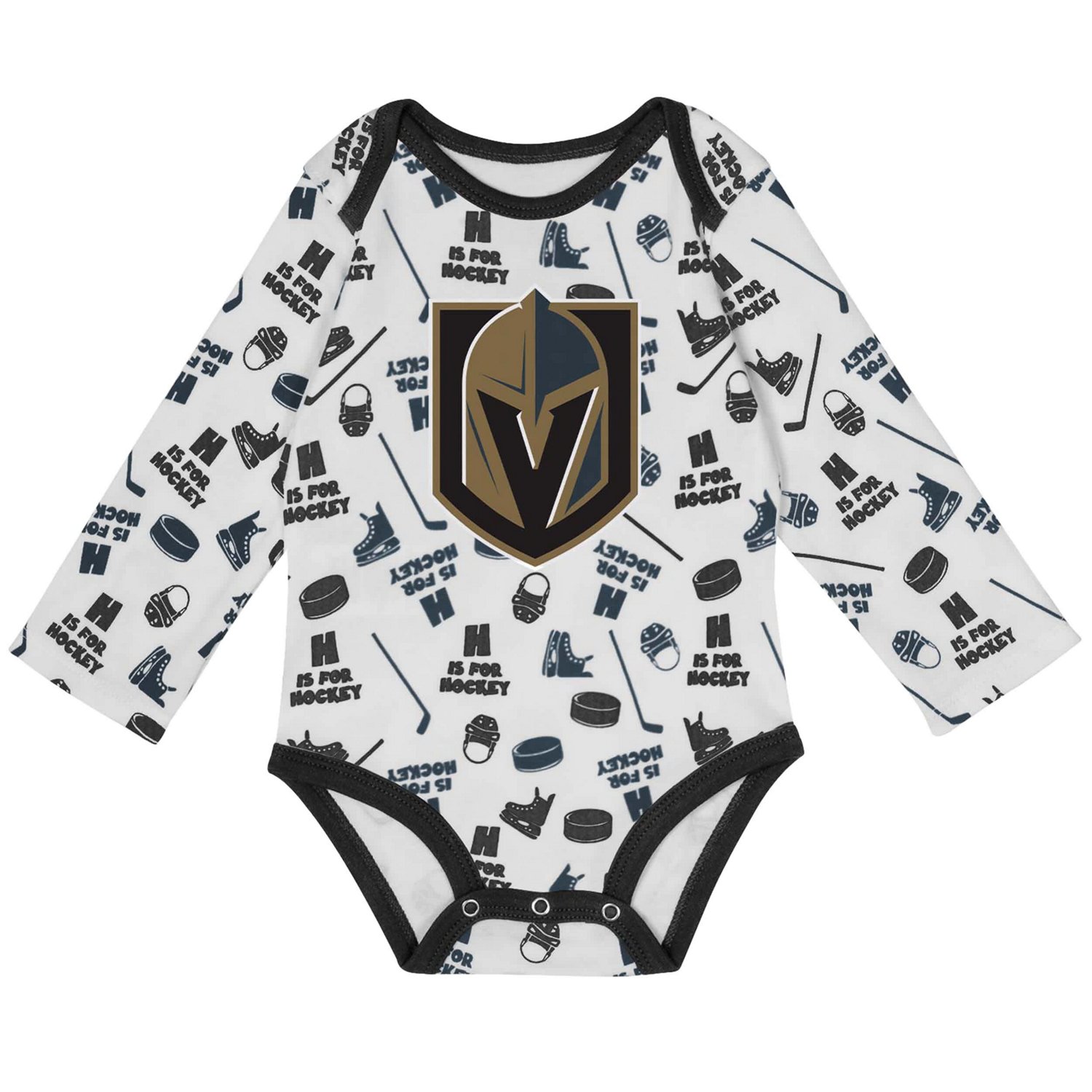 Vegas Golden Knights Quick Learner Long Sleeve Bodysuit