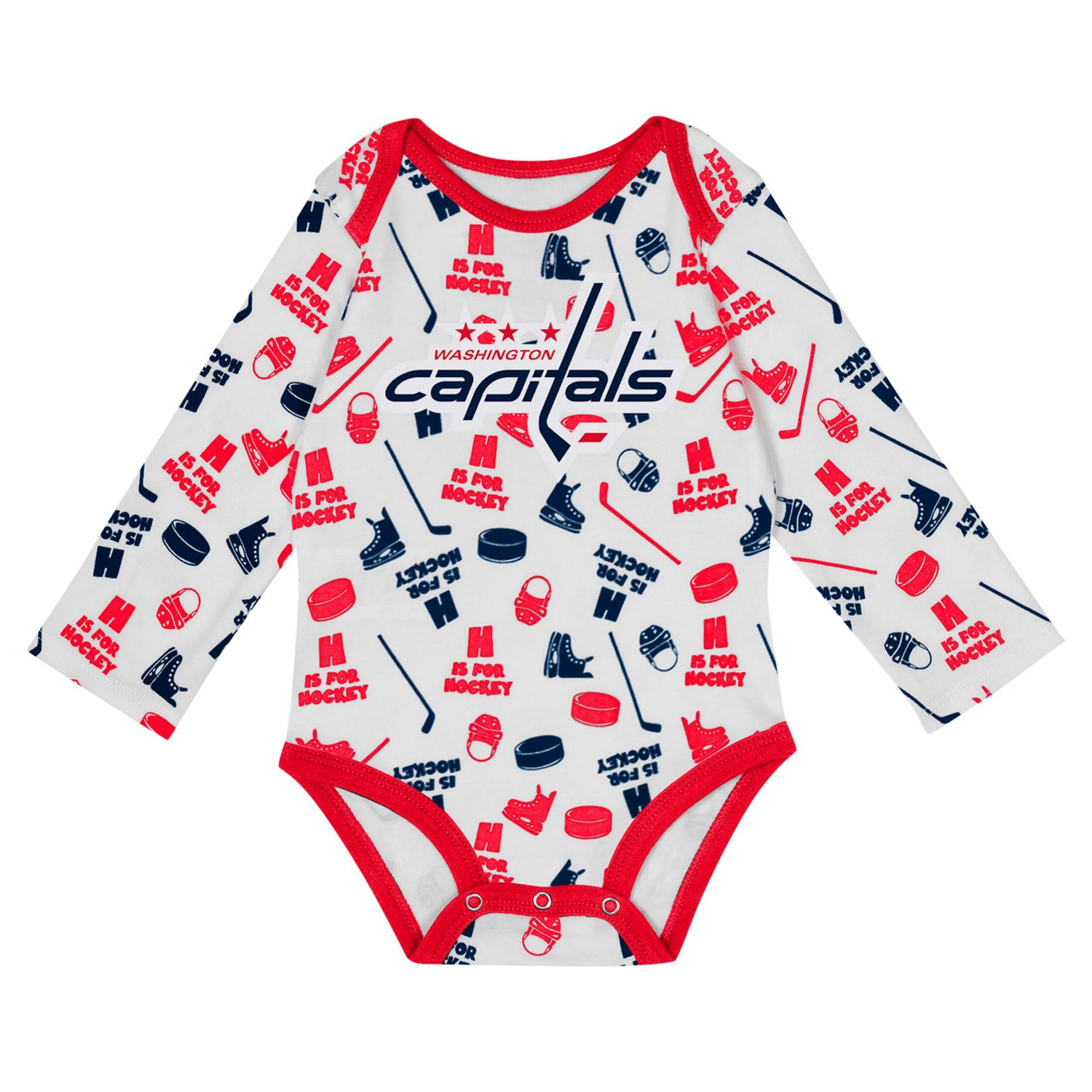 Washington Capitals Quick Learner Long Sleeve Bodysuit - view number 2