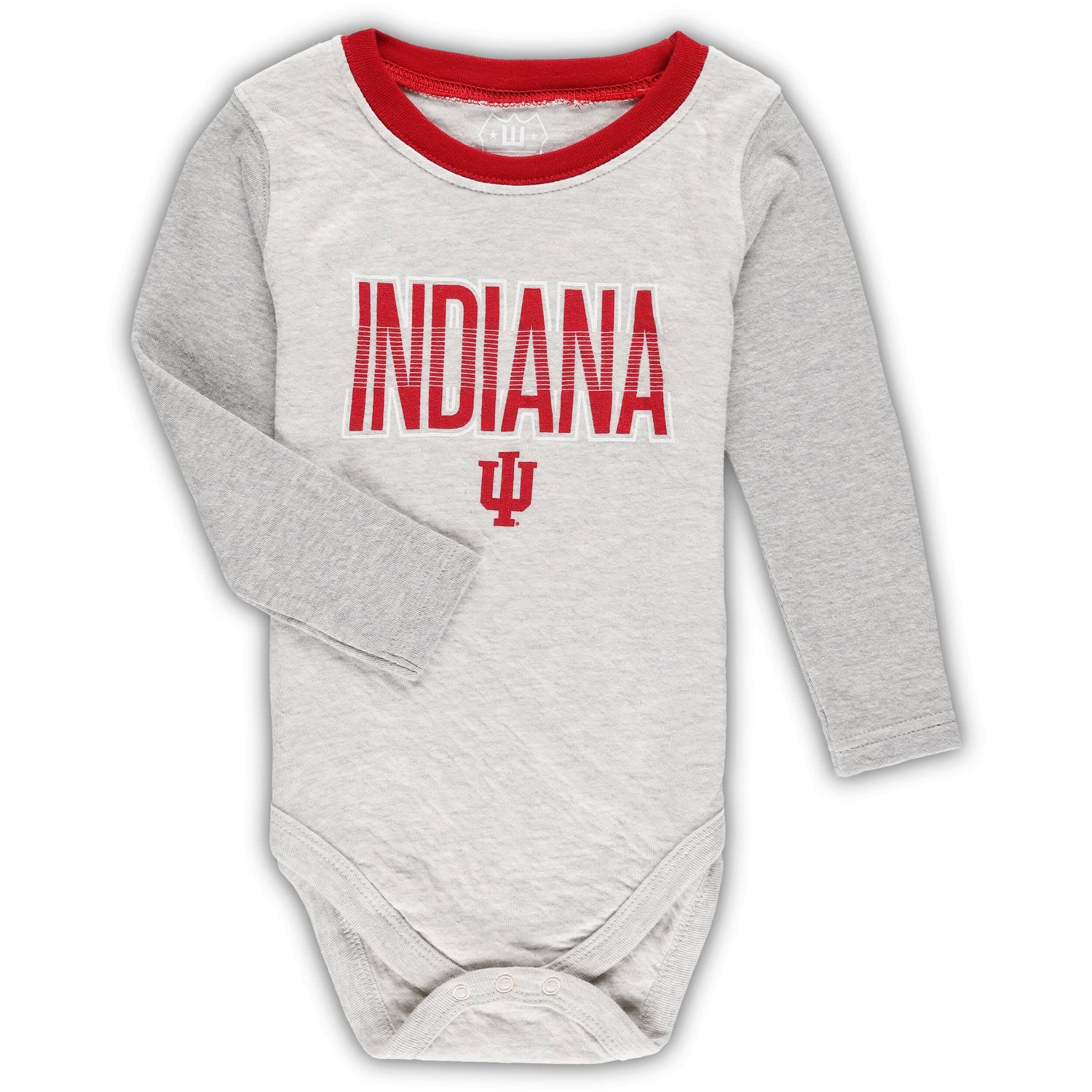 Wes  Willy Heather Indiana Hoosiers Jie Jie Long Sleeve Bodysuit  Pants Set - view number 2