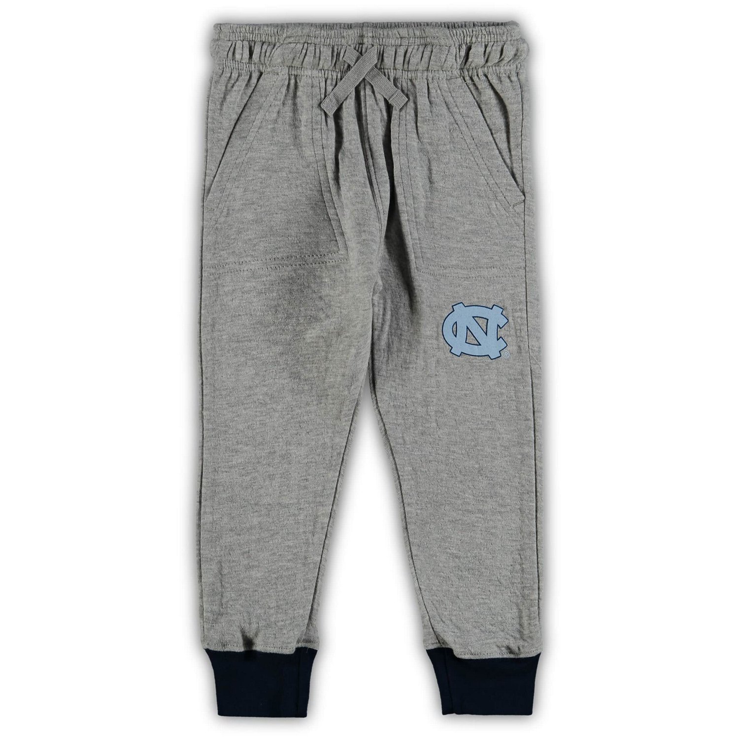 Wes  Willy Heathered Gray/ North Carolina Tar Heels Jie Jie Long Sleeve Bodysuit  Pants Set - view number 3