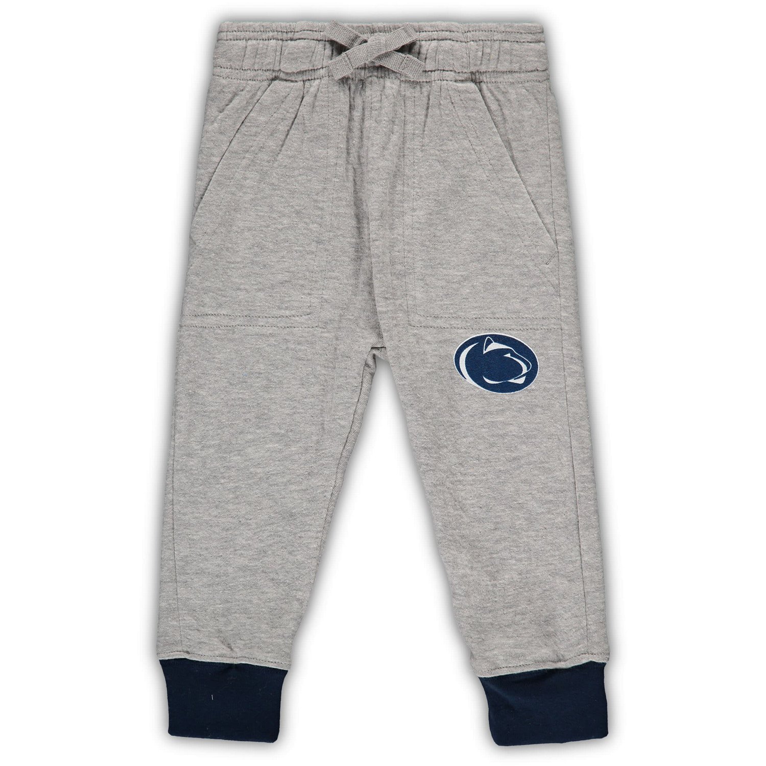 Wes  Willy Heathered Gray/ Penn State Nittany Lions Jie Jie Long Sleeve Bodysuit  Pants Set - view number 3