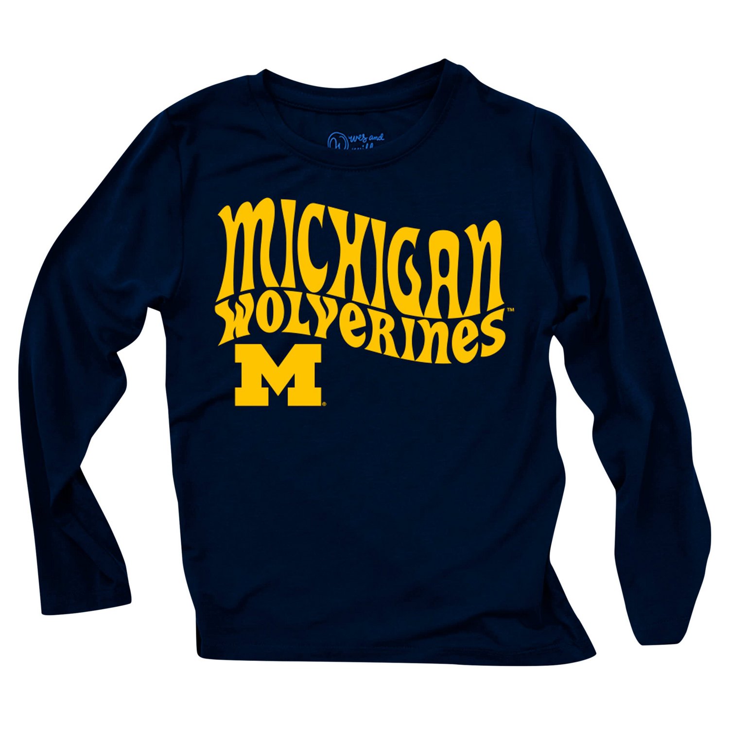 Wes  Willy Michigan Wolverines Long Sleeve Top and Striped Tri-Blend Leggings Set - view number 2