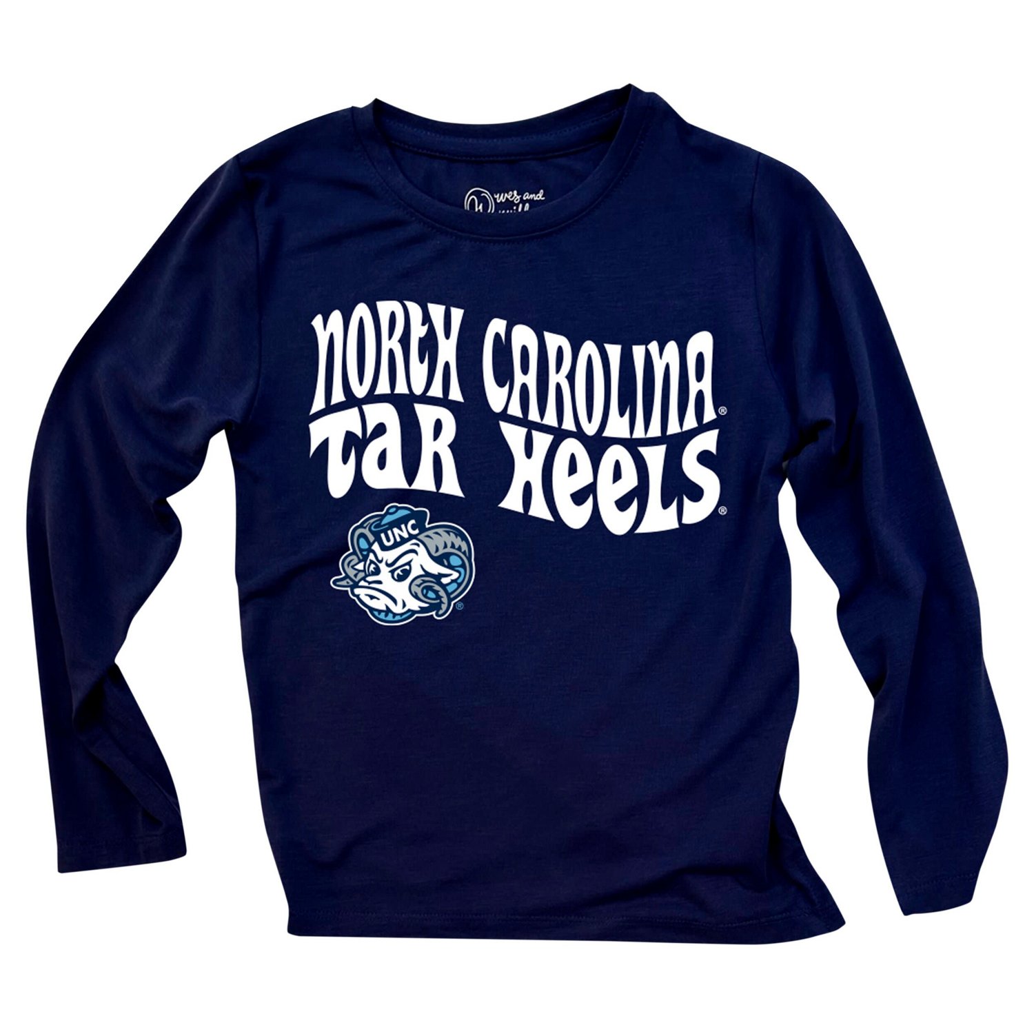 Wes  Willy North Carolina Tar Heels Long Sleeve Top and Striped Leggings Set - view number 2