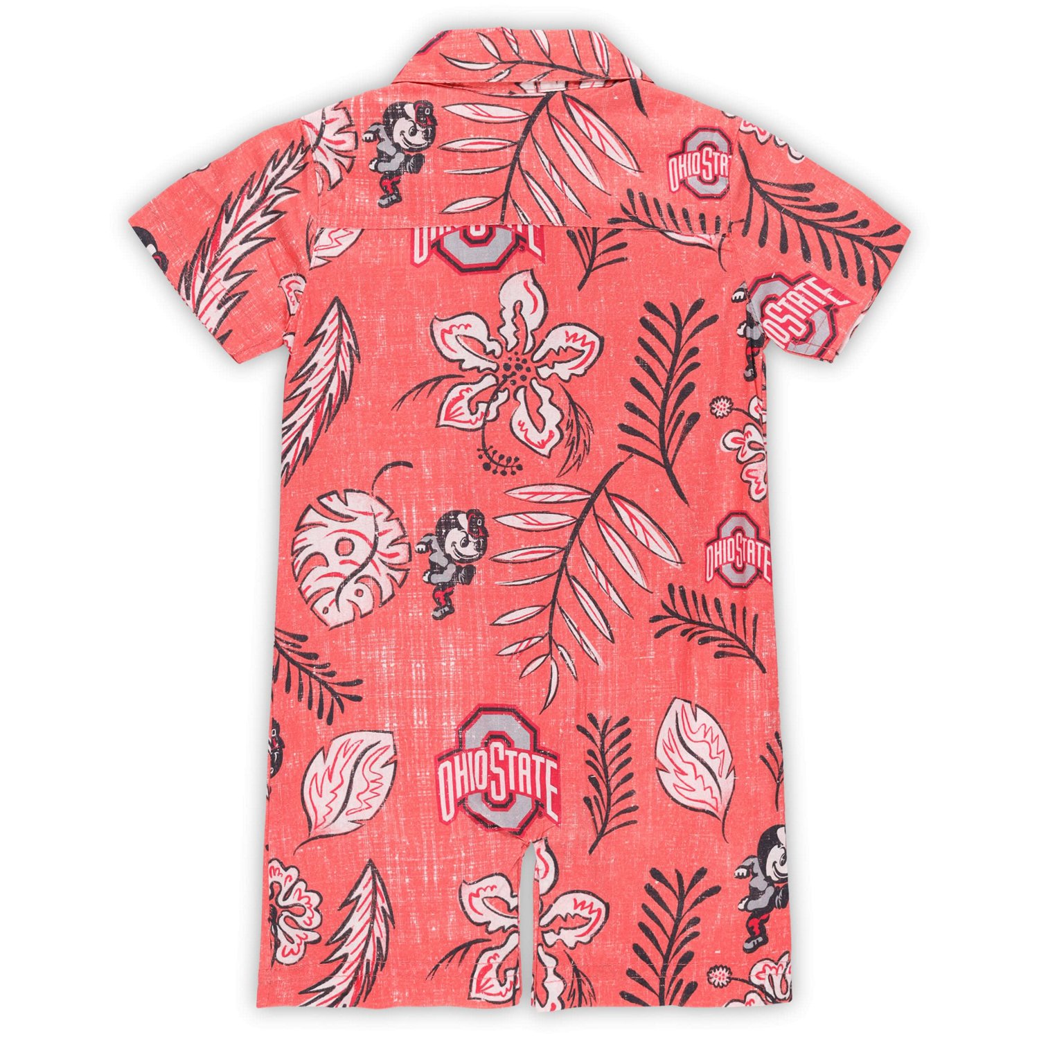 Wes  Willy Ohio State Buckeyes Vintage Floral Romper - view number 3