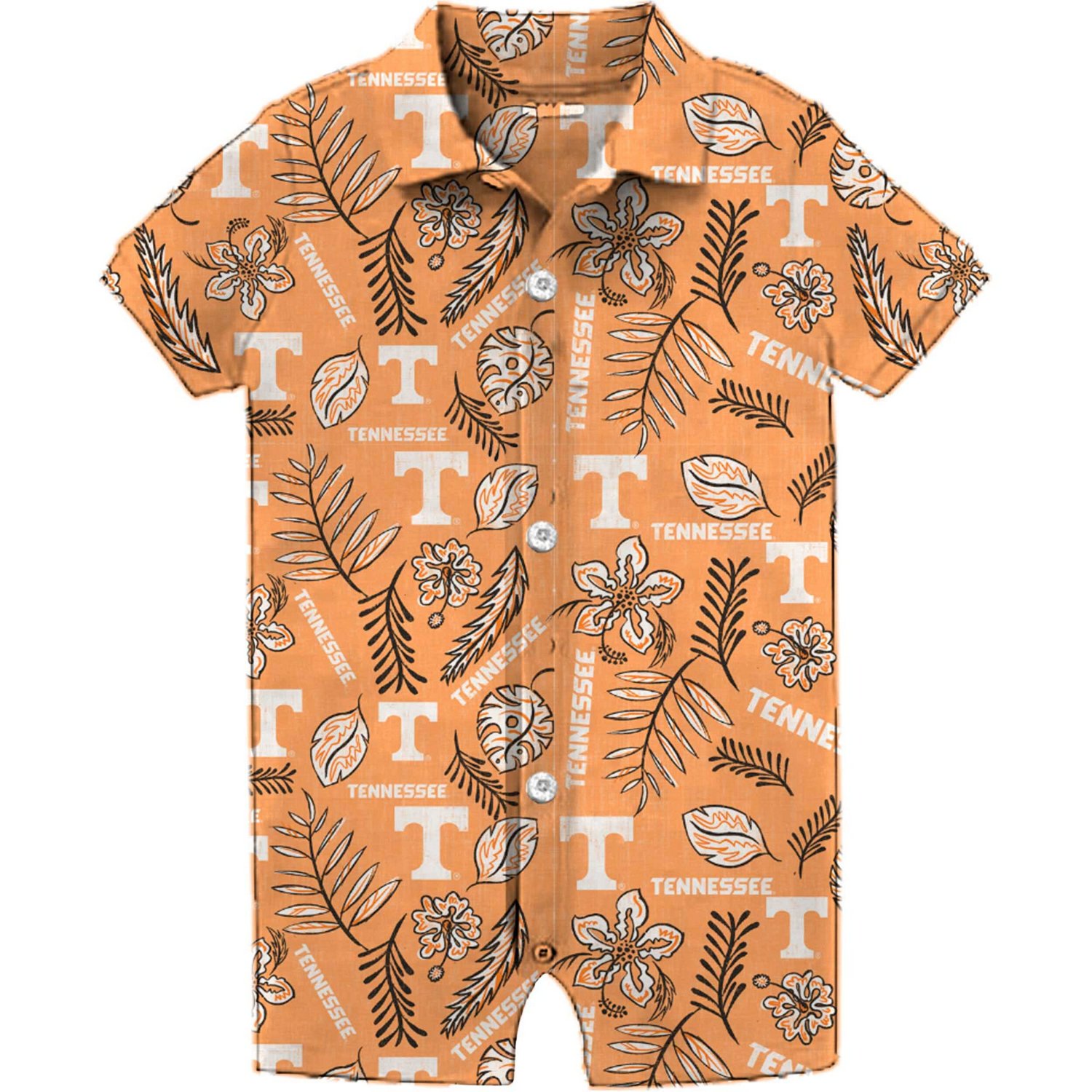 Wes  Willy Tennessee Tennessee Volunteers Vintage Floral Romper                                                                  - view number 1